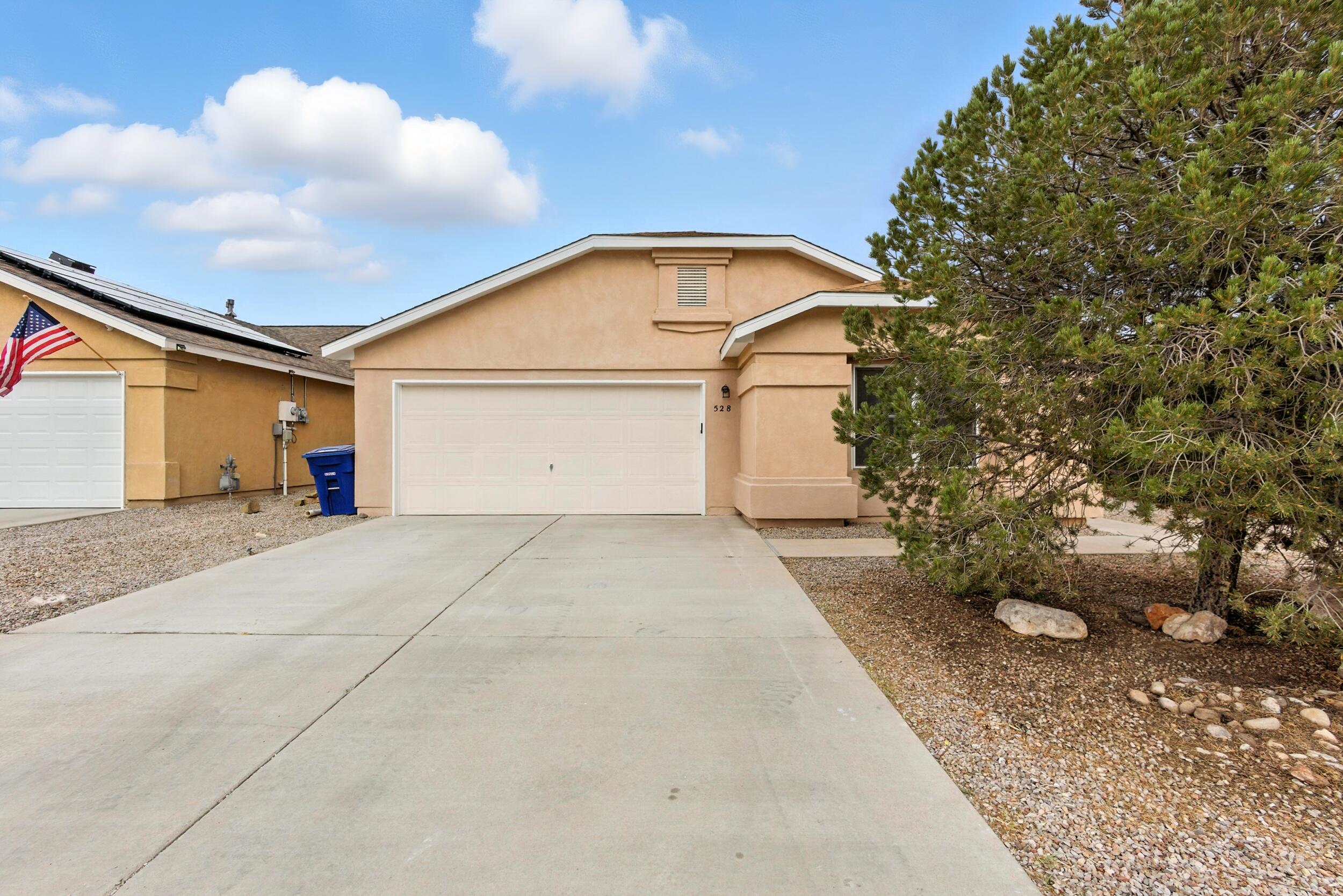 STUNNING Single Story Home Located In Highly Desired Neighborhood! OPEN/Flowing Floorplan! REFRIGERATED AC! Roof Just Serviced/Penetrations Resealed! FRESH Two Tone Paint, New Wood Laminate Flooring, PLUSH New Carpet, All New Baseboard, New Door Hinges/Hardware, New Outlets/Switches, New LED Lighting Package! UPGRADED Kitchen w/ Refinished Oak Cabinetry, New QUARTZ Countertops, Subway Tile Backsplash, New Faucet/Sink/Disposal, New STAINLESS STEEL Appliances! Upgraded Bathrooms w/ New Shower Valves, New Floor & Shower Surround Tile, Refinished Vanities w/ Quartz Counters, New Faucets, New Toilets! Master Suite w/ Garden Tub & Large WALK IN Closet!  Two Car Garage w/ Refinished Flooring! OWNED SOLAR! Walled Backyard, Covered Patio, Room to Host! SPOTLESS & MOVE IN READY! Priced BELOW Comps!