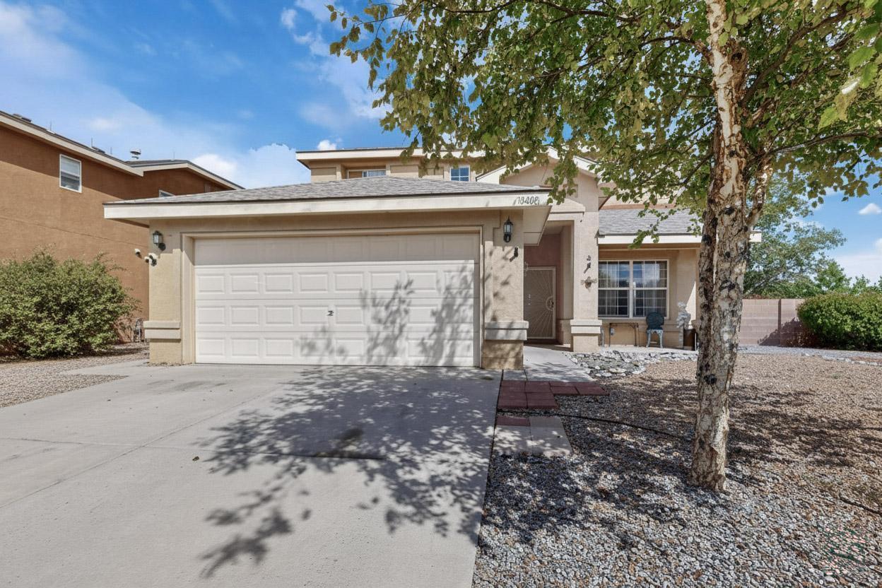 **Serious Seller Alert** Welcome to 10400 Griffon Dr NW! This spacious 5-bedroom home boasts over 2,300 square feet of inviting living space, perfectly designed for family fun and entertaining. Situated on an oversized, desirable corner lot, you'll enjoy the tranquil, unobstructed views of the Sandias! Located adjacent to a peaceful neighborhood park right across the street, it makes for an ideal setting for kids to play and host gatherings. With its new roof & solar to keep the bills low, competitive pricing, this home is a rare find in Ventana Ranch! Don't miss out on your chance to create wonderful memories here. $1,000 could move you in- Call broker for details!