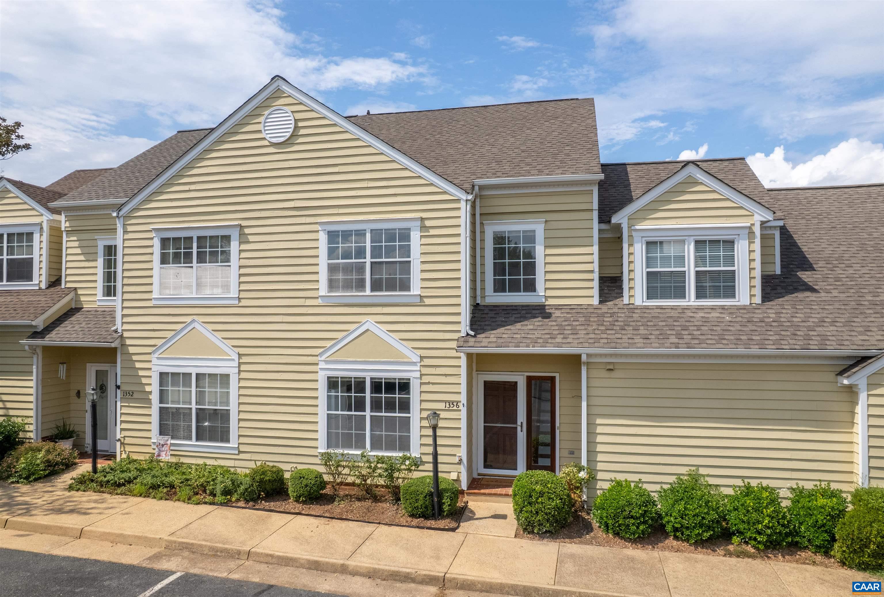 2-Bedroom Townhouse in Great Location! This 2-bedroom, 2.5-bath home offers a functional layout with two upstairs bedrooms, each with its own private bath. The main level features open concept living room with gas fireplace, dining room and kitchen with granite countertops. Sun room and back patio. Just 12 minutes to UVA and walkable to the community pool, trails, and Pen Park. Perfect as a starter home or investment property with excellent potential.