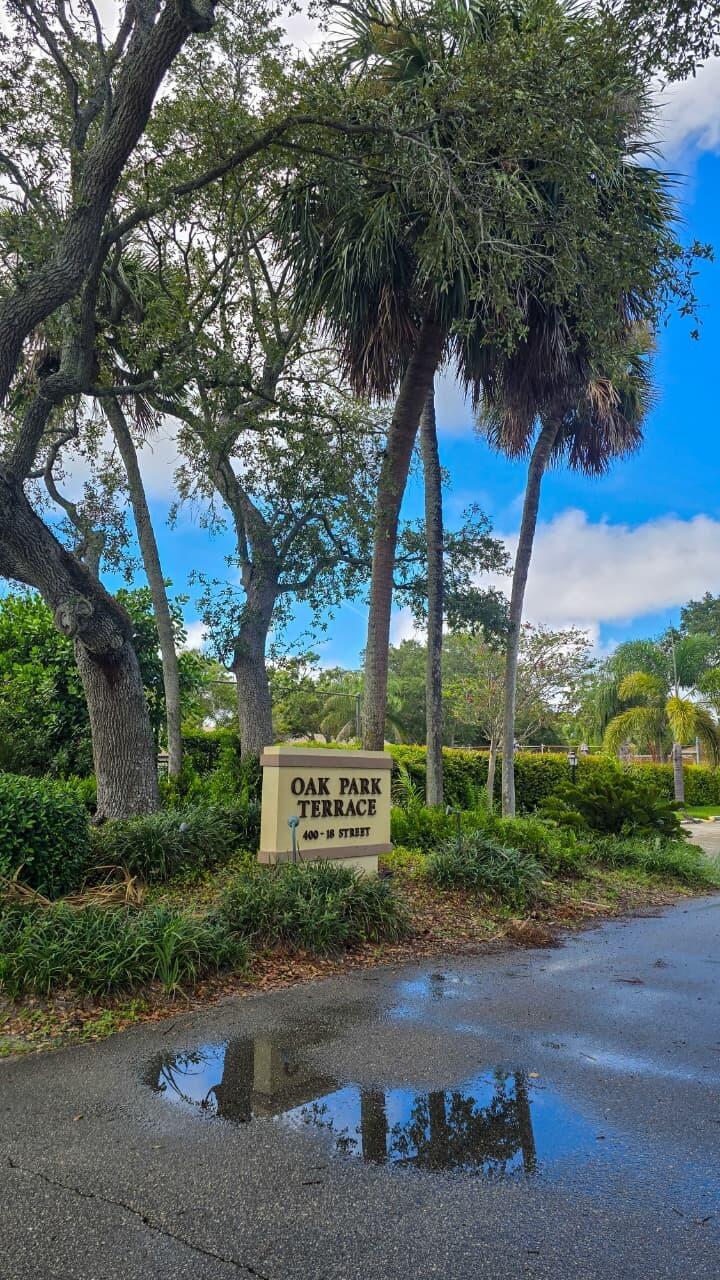 Welcome to Oak Park Terrace! This 2BR/2BA condo offers laminate flooring, a bright open layout, and a screened balcony to enjoy the Florida breeze. Spacious bedrooms provide comfort and privacy. The community features a pool, clubhouse, shuffleboard, and beautifully maintained grounds. Conveniently located near shopping, dining, medical facilities, and just minutes from the beaches. Perfect for year-round living or a seasonal retreat--move-in ready and waiting for you!