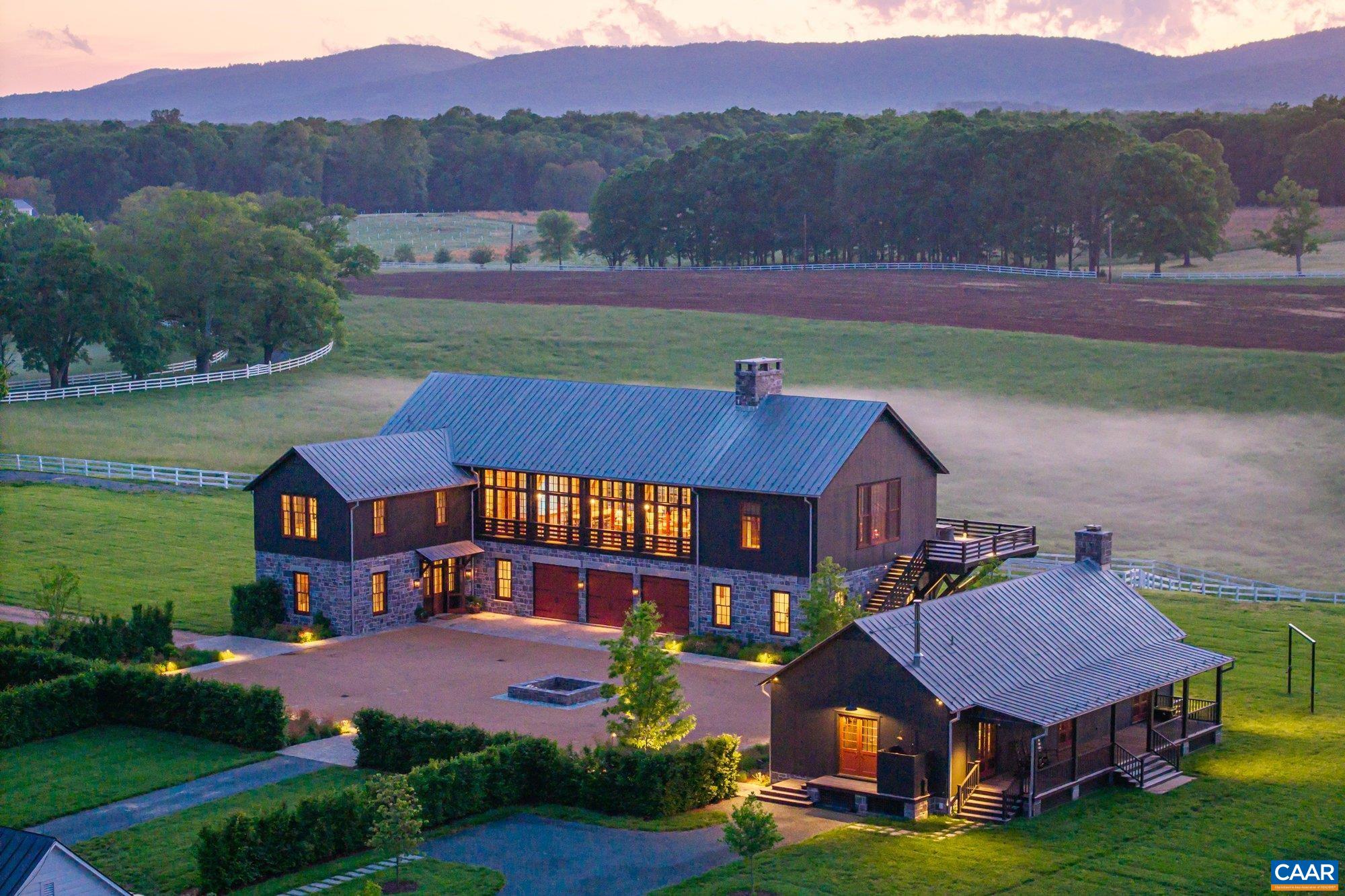 Historic Eldon Farm, nestled in the foothills of the Southwest Mountains in Keswick, Virginia, is a premier sporting plantation with roots dating back to 1715. Just 20 minutes from Charlottesville and near Monticello, Eldon lies within 10 miles of the birthplaces of Jefferson, Monroe, and Madison. Spanning 372± acres, the estate includes pastures, a Gil Schafer-designed lodge, a main house, guest cottages, and restored historic buildings by top designers including Suzanne Kasler and Amy Morris. The 2024-built Eldon Lodge, inspired by Blackberry Farm, features reclaimed timber and Roxbury granite, a grand hall, wine room, and catering kitchen. The Eldon Office serves as a refined gentleman’s retreat with curated interiors and a sportsman’s wing. The renovated main house offers 4 bedrooms, a bunkhouse sleeping 12, and additional cottages. Amenities include barns, riding ring, fishing ponds, trails, and apiaries.With deep historic ties, luxury design, and unmatched outdoor recreation, Eldon is a rare turnkey sporting​​‌​​​​‌​​‌‌​‌‌‌​​‌‌​‌‌‌​​‌‌​‌‌‌ estate.