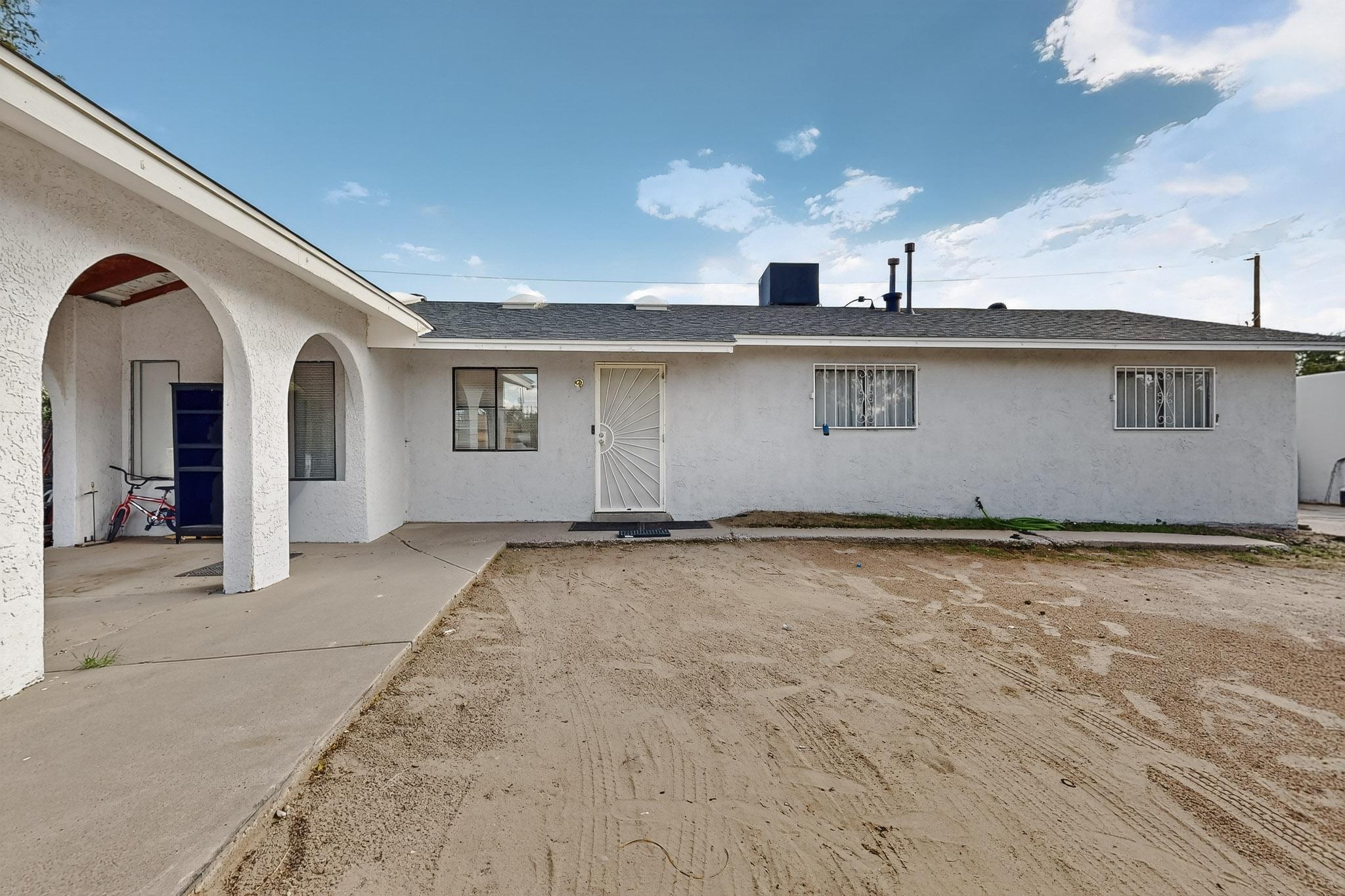 Welcome to this beautiful home, nestled in a quiet and friendly neighborhood. This home is cornered in a cul-de-sac and has a spacious quarter of an acre. Step inside to discover a spacious, light-filled interior featuring 3 bedrooms and 2 bathrooms. This home is close by all shopping centers and nearby the freeway. Easy access to i25 and i40. This home will be sold AS-IS and has great potential!!!