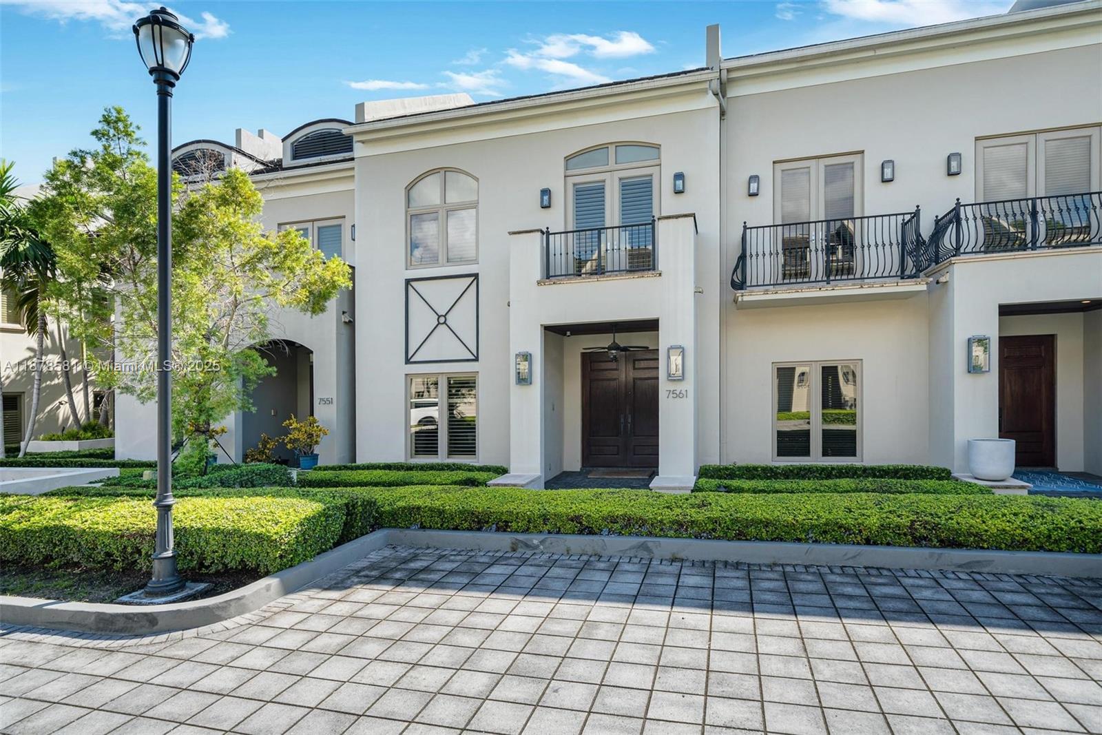 Situated in the gated community of Oak Lane in High Pines, just minutes from South Miami’s shops, dining, and top schools. This elegant townhouse includes a private elevator, a chef’s kitchen with Wolf and Sub-Zero appliances, and a private pool and patio ideal for entertaining. The spacious primary suite offers its own terrace, dual vanities, and Jacuzzi tub. For added convenience, the home also provides expansive basement storage and covered parking for 4 cars.