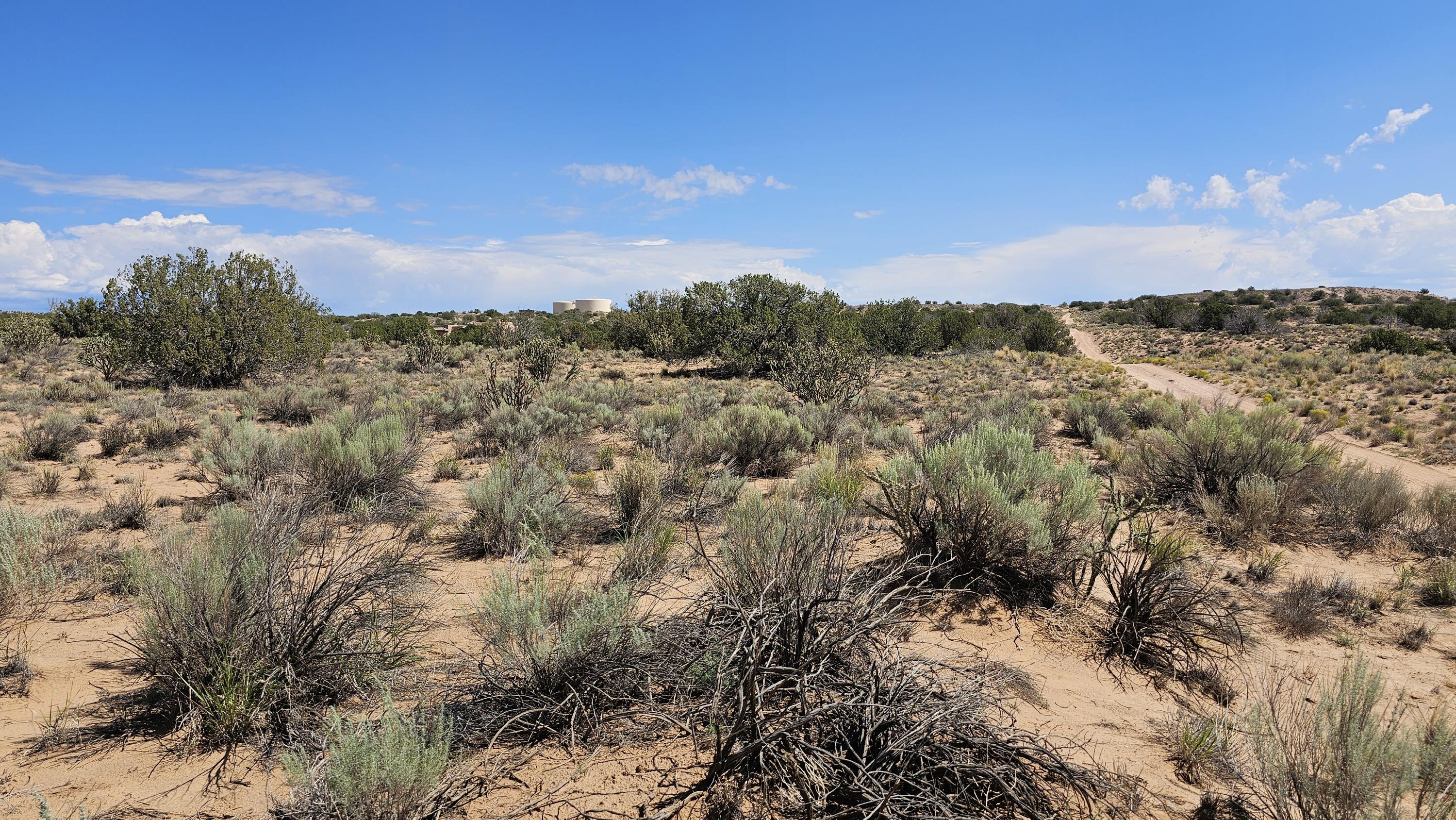 Two half acre lots side by side just south of Enchanted Hills. Lots just a few streets over have electricity.