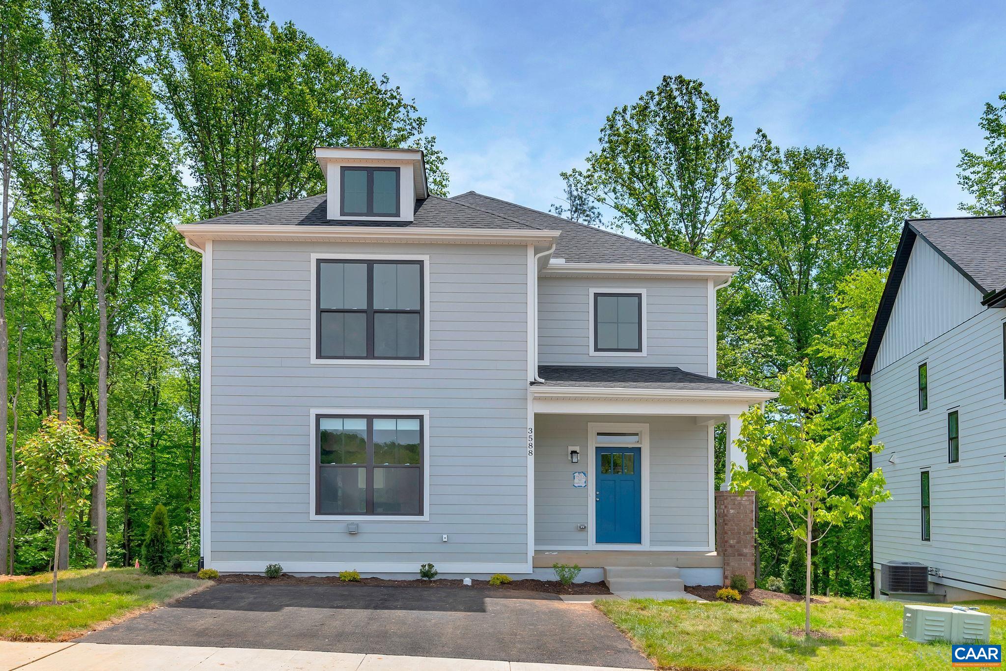 Nestled near I-64, 5th Street Shopping Center, UVA, and Downtown Charlottesville, Southwood offers the best of both worlds—easy access to city life and the tranquility of suburban surroundings. The Amberwood offers a thoughtful balance of comfort, flexibility, and style. The inviting main level features a spacious great room with an optional fireplace, a modern kitchen with a large island, and a dining area perfect for gatherings. Just off the kitchen, a mudroom connects to an optional covered or screened deck, creating an easy flow between indoor and outdoor living. The first-floor primary suite provides convenience and privacy with a spa-inspired bath and walk-in closet. Upstairs, the Amberwood continues to impress with two bedrooms connected by a Jack-and-Jill bath, plus a versatile loft space that can be used as a play area, lounge, or study. Options include a finished flex space or an additional guest suite, giving you the flexibility to design the second floor around your lifestyle. The lower level showcases an included unfinished basement with options to complete a recreation room, media room, bedroom, full bath, and plenty of storage. Similar photos.