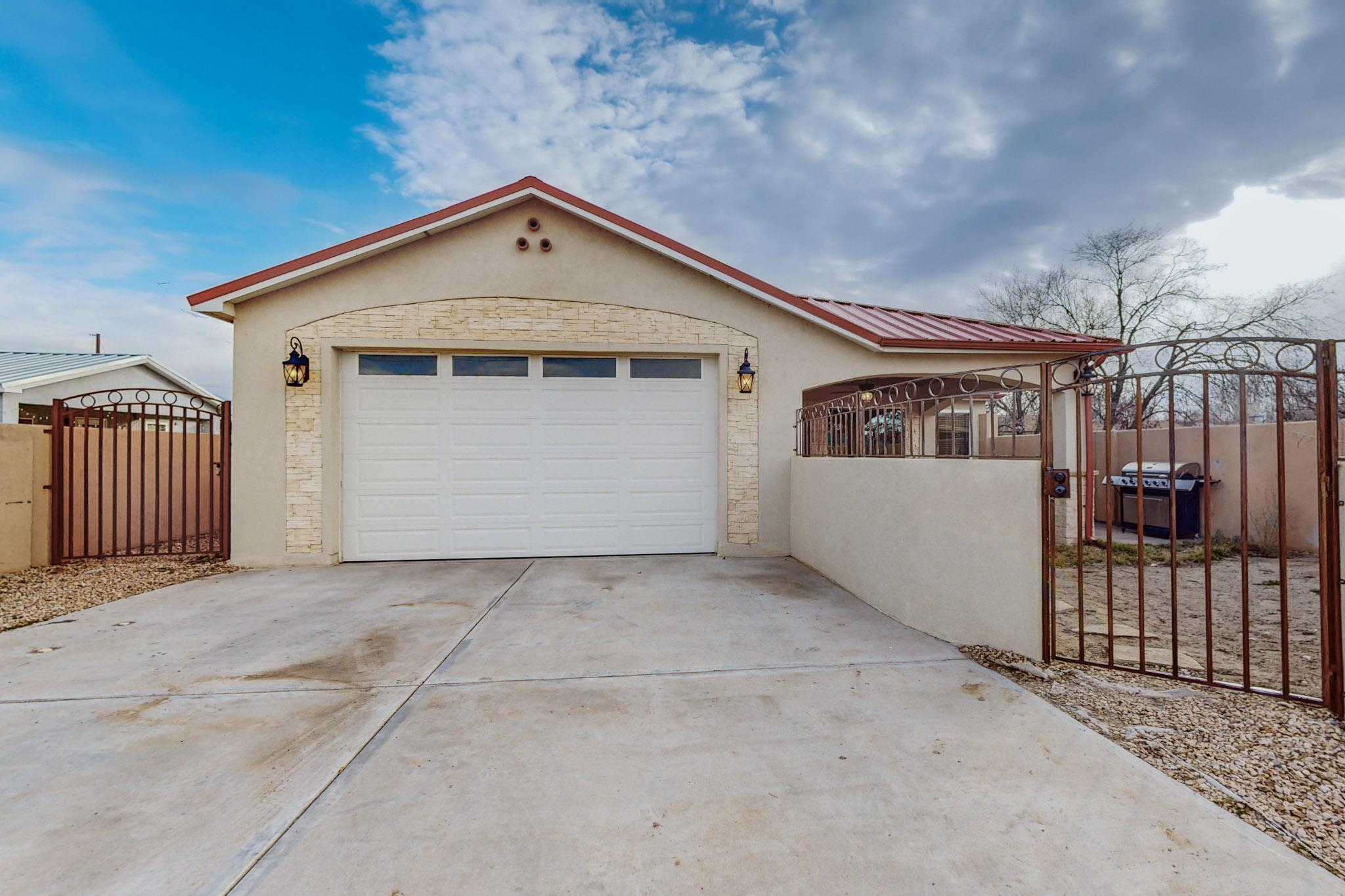 Bring your buyers to this Gem located by Rio Grande High School. Sitting on 1/3 of an acre, there is ample room for your extra vehicles and trailers.. The property is completely fenced with an automatic gate. Built in 2019, the home reflects the pride of ownership. Enter through the custom front door and take in the open concept floor plan. stunning tile floors and stack stone fireplace. The kitchen with its stainless steel appliances, beautiful cabinetry and granite counter tops will please the cook in the family. There is a spacious primary bedroom and beautiful primary bathroom for the owners to retreat to. The three other bedrooms spacious as well. A built in wet bar in the gameroom/den is great for entertaining. Out back is ample storage for the new buyers