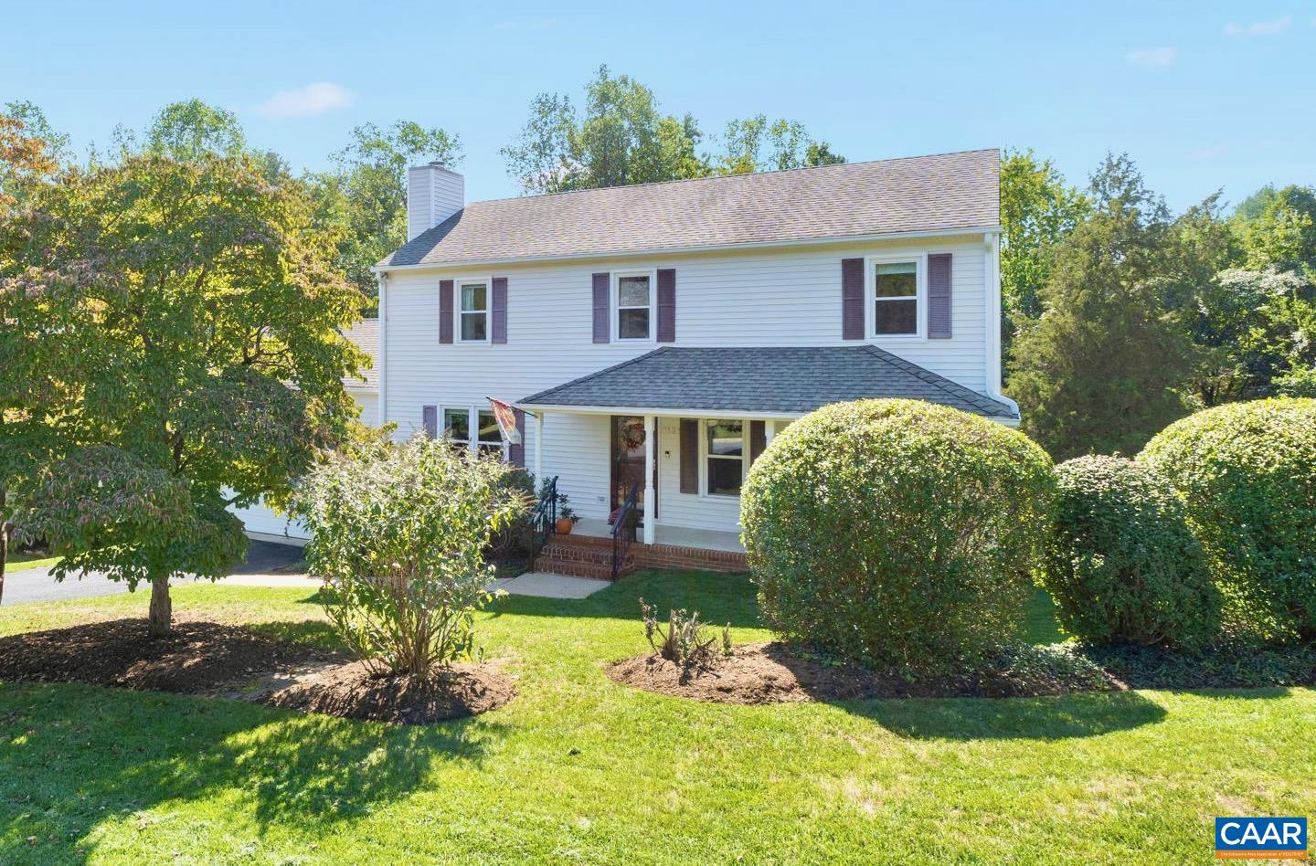 Welcome to this beautifully updated 4-bedroom, 2.5-bath home in the sought-after Raintree neighborhood. Offering 2,092 finished sq ft, this home blends modern upgrades with inviting and cozy spaces. The renovated kitchen (2018) features sleek cabinetry, double wall oven, gas cooktop with pot filler, stainless appliances, and flows seamlessly into the dining area and family room. Upstairs, both full baths have been tastefully updated. Enjoy outdoor living on the expansive screened porch, two adjoining decks, and a large fenced backyard—ideal for entertaining, gardening, or play. Additional highlights include hardwood and ceramic tile flooring, Ting fiber internet, a 2-car garage with Tesla charger, and a spacious laundry/mudroom with a large vintage sink. Raintree’s prime location provides quick access to Rt. 29 shopping & dining, downtown Charlottesville, Pen Park & Meadowcreek Golf, the airport, I-64, and NGIC.