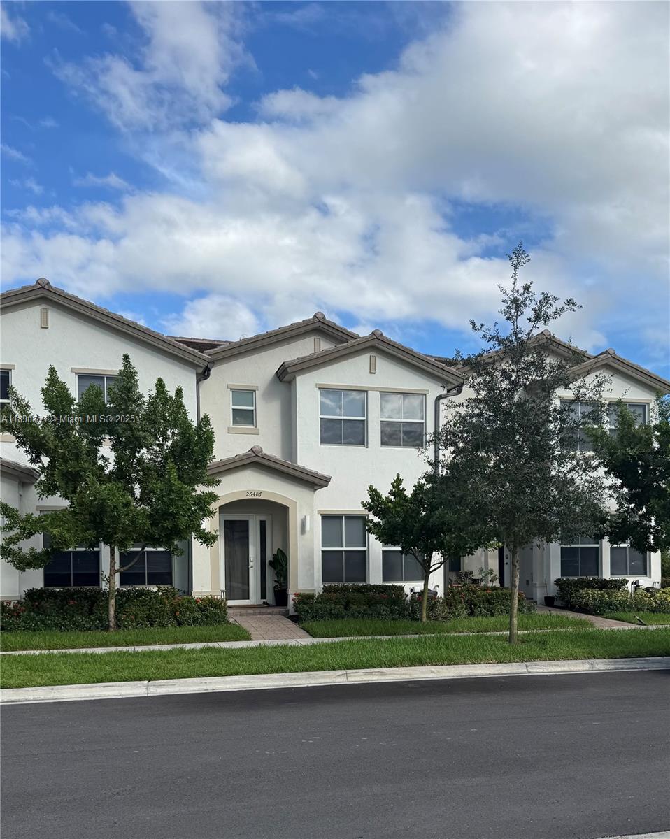 Beautiful and spacious 3-bed, 2.5-bath townhouse in the highly desired Harmony Parc community. This modern home features an open-concept living area, stainless-steel appliances, beautiful countertops, and smart-home technology throughout. Enjoy tile flooring on the first floor, carpeted bedrooms upstairs, and a private fenced patio perfect for entertaining. Convenient in-unit washer and dryer, garage, and driveway parking. Community offers guest parking, green spaces, and quiet streets. Excellent location near US-1, the Turnpike, shopping centers, and schools. HOA approval and 11/01/2025 move-in available.