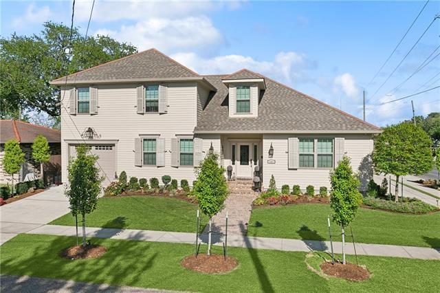 Discover the home of your dreams at 1301 Chickasaw Ave, Metairie, LA 70005. This stunning custom home, built in 2020 on a corner lot, offers an exceptional blend of charm, comfort, and modern amenities. From the moment you step into the inviting and oversized foyer, you are greeted by a warm and functional design that seamlessly flows into the spacious living room and gourmet kitchen with an island. Suited for entertaining or relaxing. The kitchen features Quartz countertops, premium appliances, and thoughtful touches like a walk-in pantry and a butler's pantry connecting the kitchen and dining room—great for meal prep and gatherings. The home’s layout strikes a perfect balance between open concept living and the privacy of individual rooms. It offers two bedrooms on the main level, including a generously sized primary suite, and two bedrooms upstairs along with a versatile bonus space, designed for a playroom, study area, or TV lounge. Additional highlights include an insulated, climate-controlled garage with heating and cooling, a whole-house generator for uninterrupted power, a Halo air purifier, a garden bed irrigation system, French drains, a storage shed in the backyard, and exterior lighting installed throughout the property. For future expansion, the floored and walk-in attic has been framed and plumbed, offering endless possibilities. Nestled in a highly desirable location, this home provides easy access to shopping, dining, and outdoor recreation at Lakeshore Playground, all while being a short commute to downtown New Orleans. Impeccably maintained and thoughtfully designed, this property is ready to welcome its new owners.