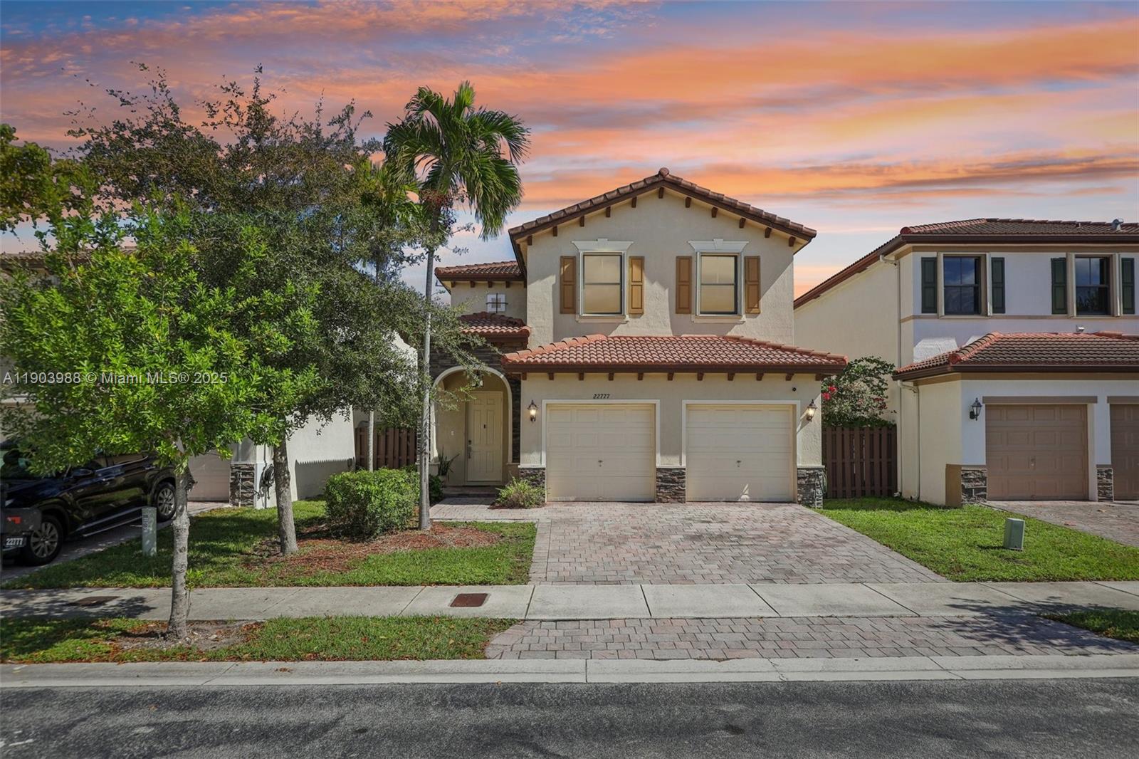 Experience modern comfort in this spacious 5-bedroom, 3-bath home in the desirable Lakes by the Bay community. Equipped with solar panels for exceptionally low electricity costs. Bright, open living areas flow seamlessly into a stylish kitchen with wood cabinetry and counters. Upstairs features laminate flooring and generously sized bedrooms, including a large primary suite with spa-like bath and walk-in closet. Enjoy a fenced backyard with paver patio, a two-car garage, and access to a gated community with 24-hour security, clubhouse, pool, gym, and playgrounds. Conveniently located near top-rated schools, shopping, dining, and hospitals—this home is move-in ready!