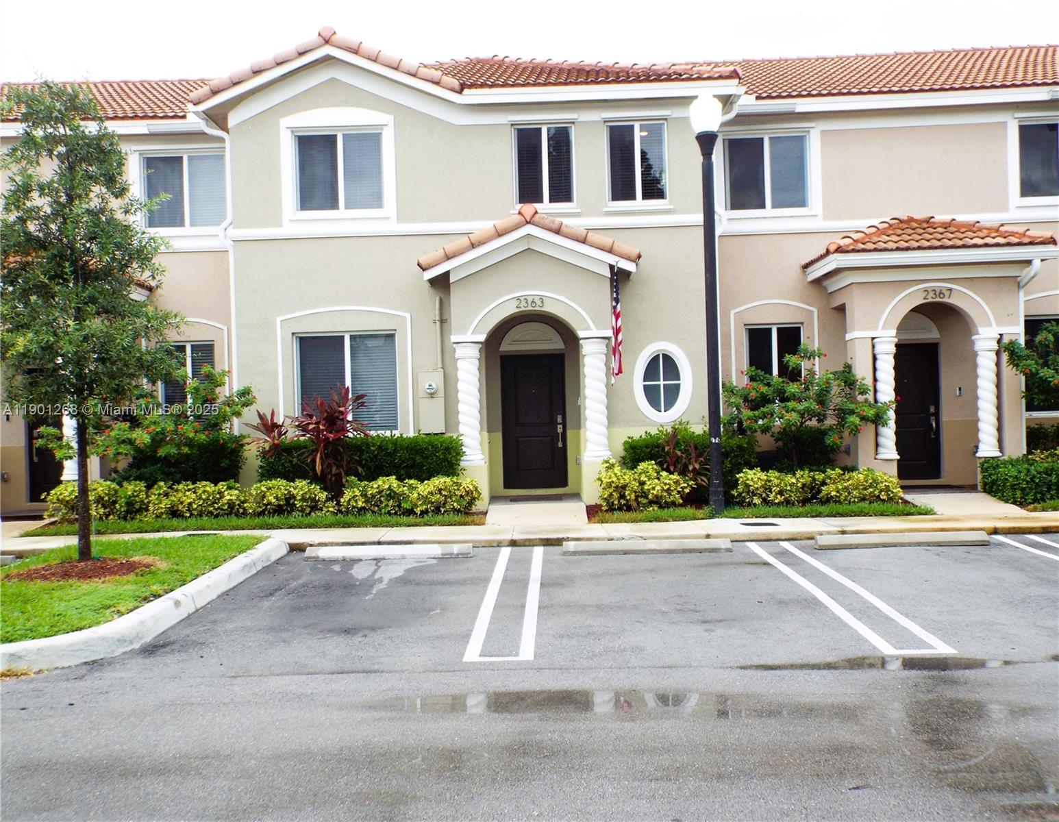 IT'S LIKE NEW! This beautiful Napa Model has all custom upgrades. 4 Bedrooms & 3 Baths (1 bed &1 full bath on ground floor), quartz counter tops, kitchen island, stainless steel appliances, spacious open floorplan, LED lighting, volume ceilings, and a fenced & paved covered private patio with a convenient rear entrance ready to have your family & friends over for a BBQ day. 2 assigned parking spots in front of the property & guest parking throughout Seascape Pointe, a gated Community which offers gym, swimming pools, playground area and clubhouse. HOA includes basic cable, internet, trash removal, common areas, security and clubhouse access. Its location provide easy access to Turnpike, US1, Baptist Hospital, restaurants, stores & great schools. MOTIVATED SELLER. Set up your showing today!