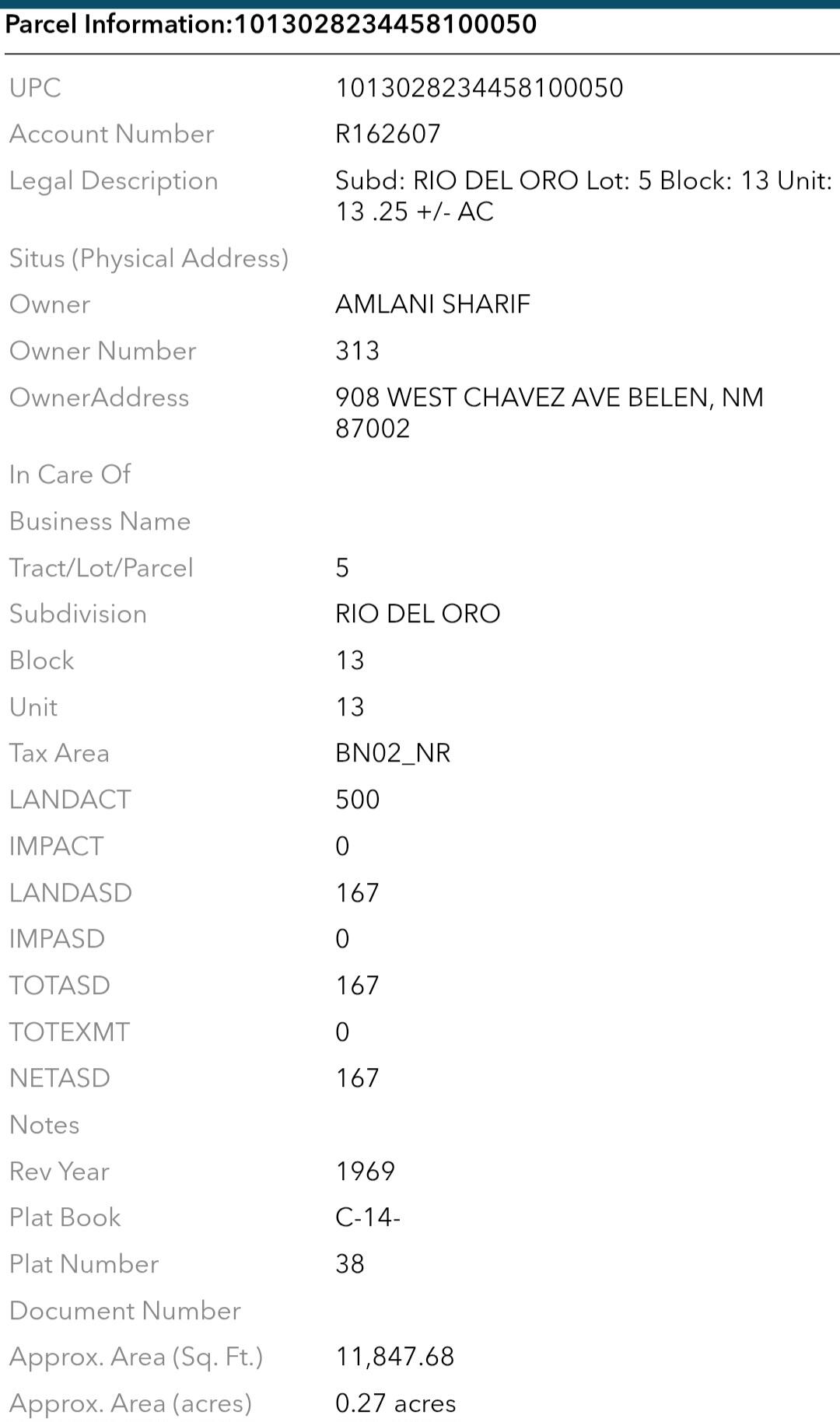 0 Rio Del Oro 5, Belen