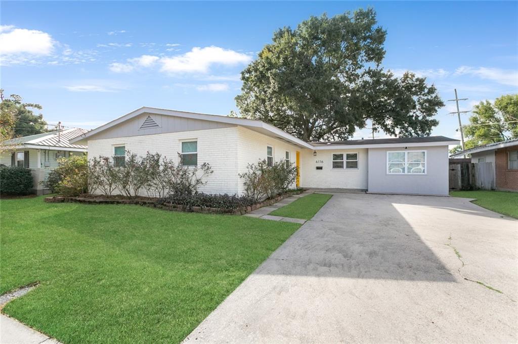 STUNNINGLY RENOVATED home in the Metairie awaits you!...This BEAUTIFUL 3 bedroom, 2 bathroom property features an OPEN-CONCEPT living area with quartz countertops, stainless steel appliances, and a LARGE island perfect for entertaining...The SPACIOUS primary en suite boasts quartz counters and a CUSTOM walk-in closet...Additional highlights include a SUNLIT bonus room, LARGE laundry room and a fenced-in backyard...GREAT location near shopping, restaurants, and schools...SCHEDULE your PRIVATE showing today!