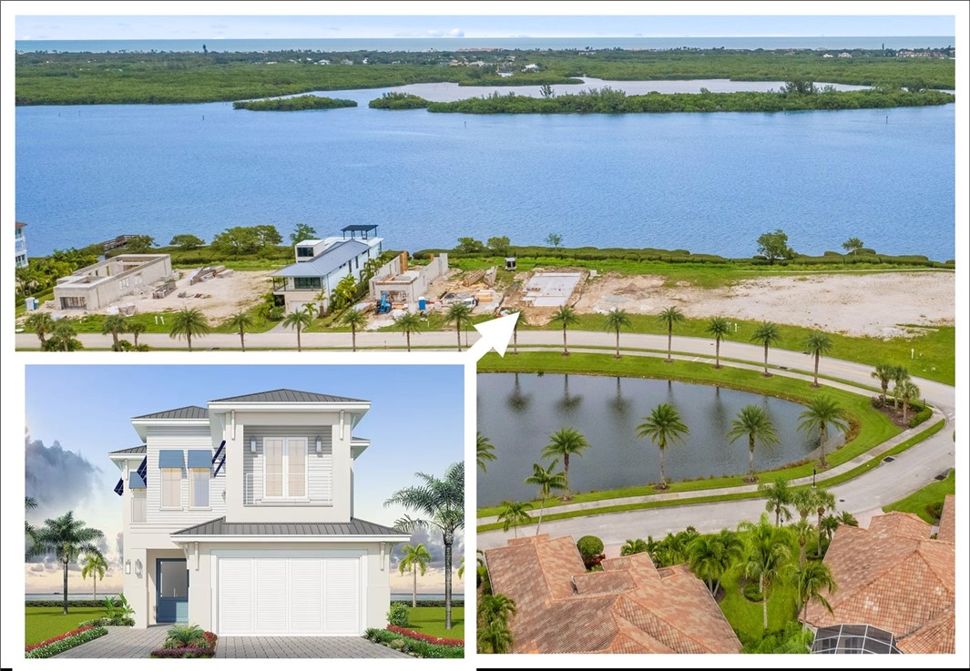 Welcome to the exquisite new construction coastal-style home situated in the highly sought-after Laguna Village directly on the Intracoastal/Indian River. This brand new construction offers the ultimate in luxury and comfort, with direct riverfront views and over 3,786 square feet of air-conditioned living space and a total of over 5,000 square feet. This home is designed to exceed your expectations. Built with the utmost attention to detail, this home features concrete block construction, a durable metal roof, impact glass windows, and icynene insulation for optimal energy efficiency.