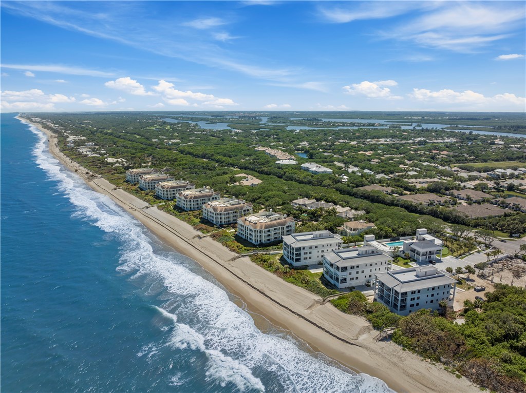Spectacular new oceanfront 5 BR/5.5 Bath double-Penthouse with 5,000 sf of private top-floor living space, 1,900 sf of balconies and storm-protected oceanfront terrace. 17 rooms, several sliders & windows with panoramic views. Private elevator, elegant wood floors, large chef’s Kitchen, white oak cabinets, Wolf & Subzero appliances. VIP Suite, Executive Office, professionally-designed Baths with custom marble & tile throughout. Includes poolside 1 BR/1Bath double Cabana, 4-Car Garage, use of Clubhouse & private beach access. Very few properties like this on the Treasure Coast.