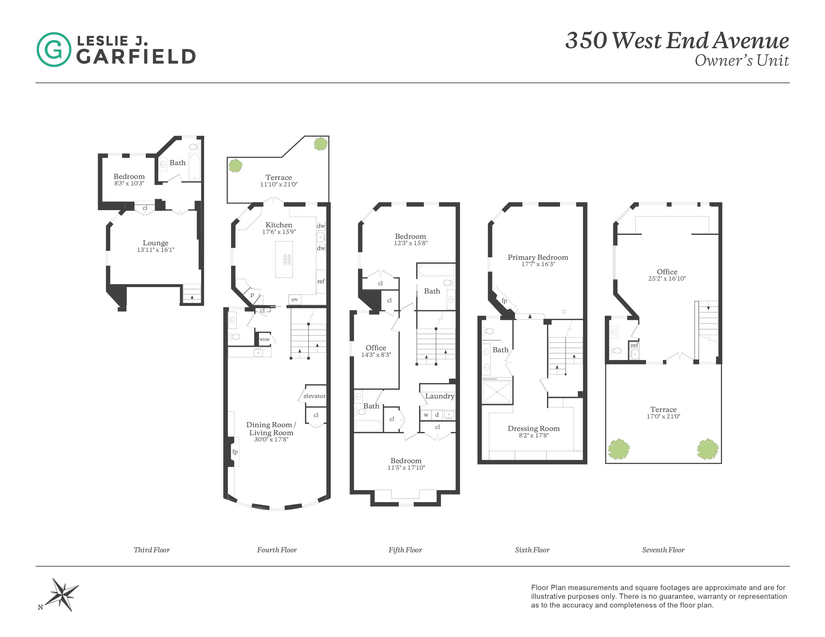 Floorplan for 350 West End Avenue