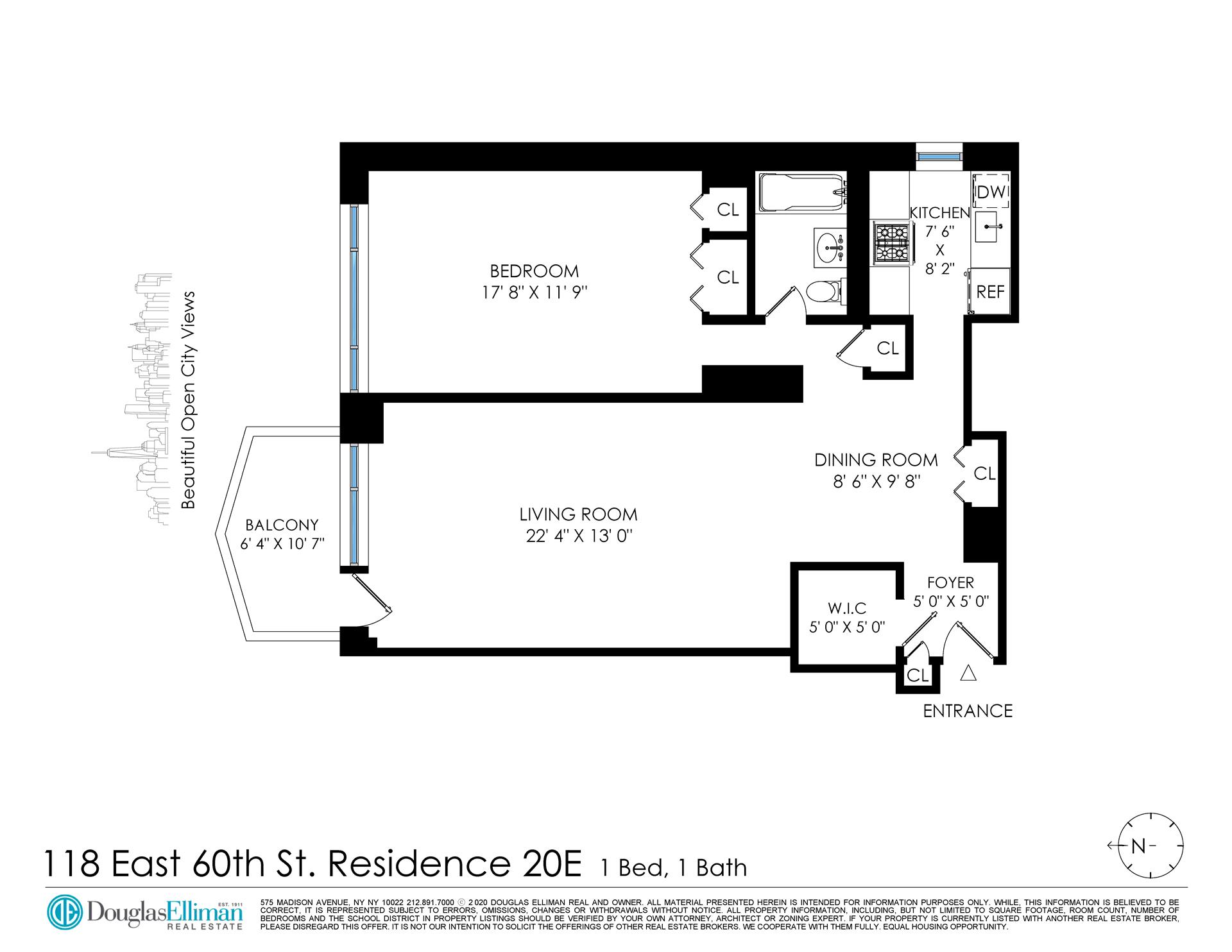 Floorplan for 118 East 60th Street, 20E