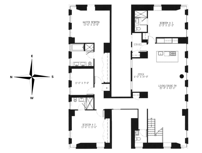 Floorplan for 70 West 45th Street, PH2