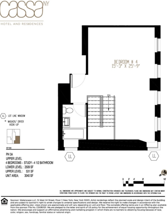 Floorplan for 70 West 45th Street, PH3