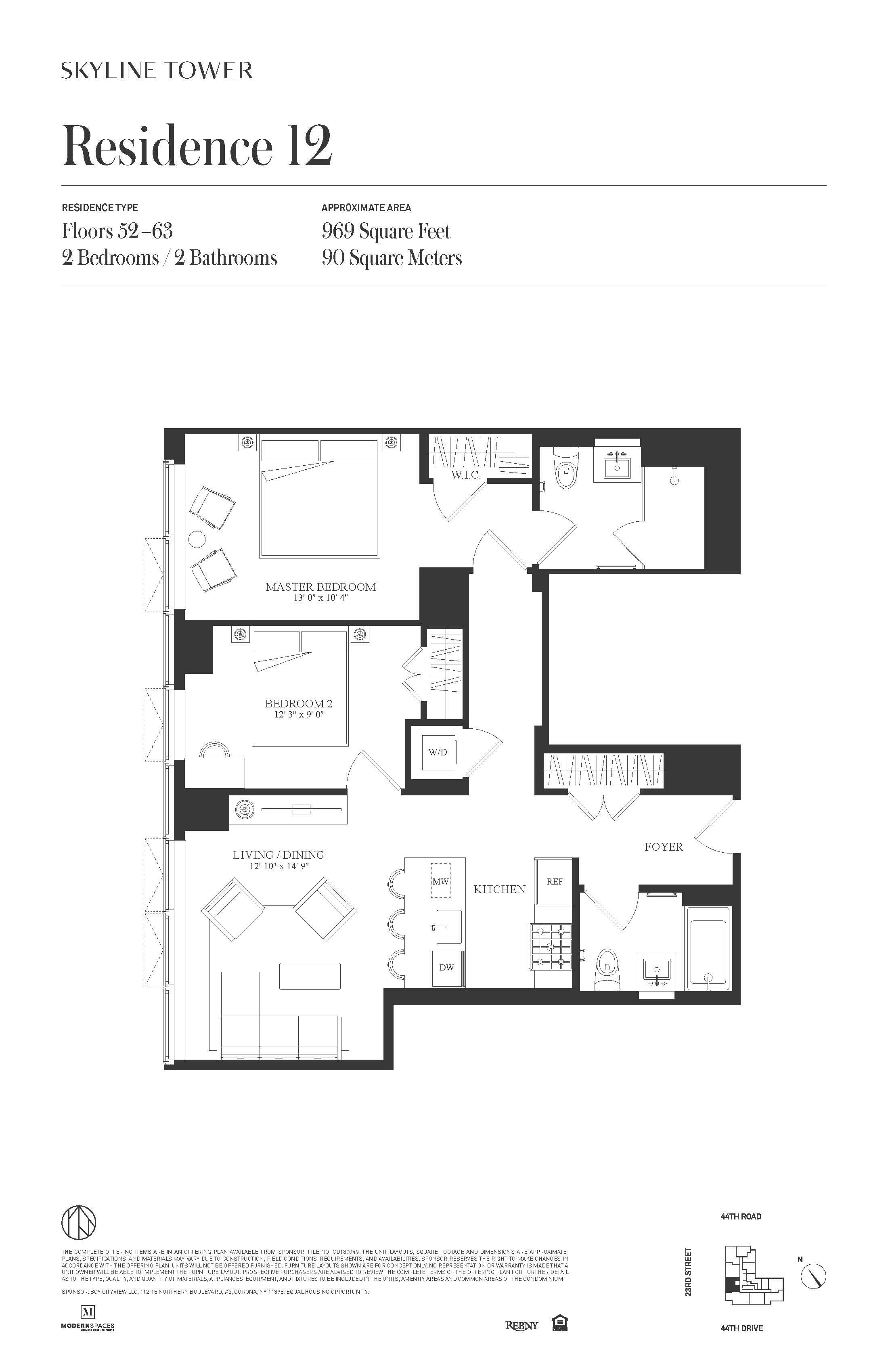 Floorplan for 3 Court Square, 6012