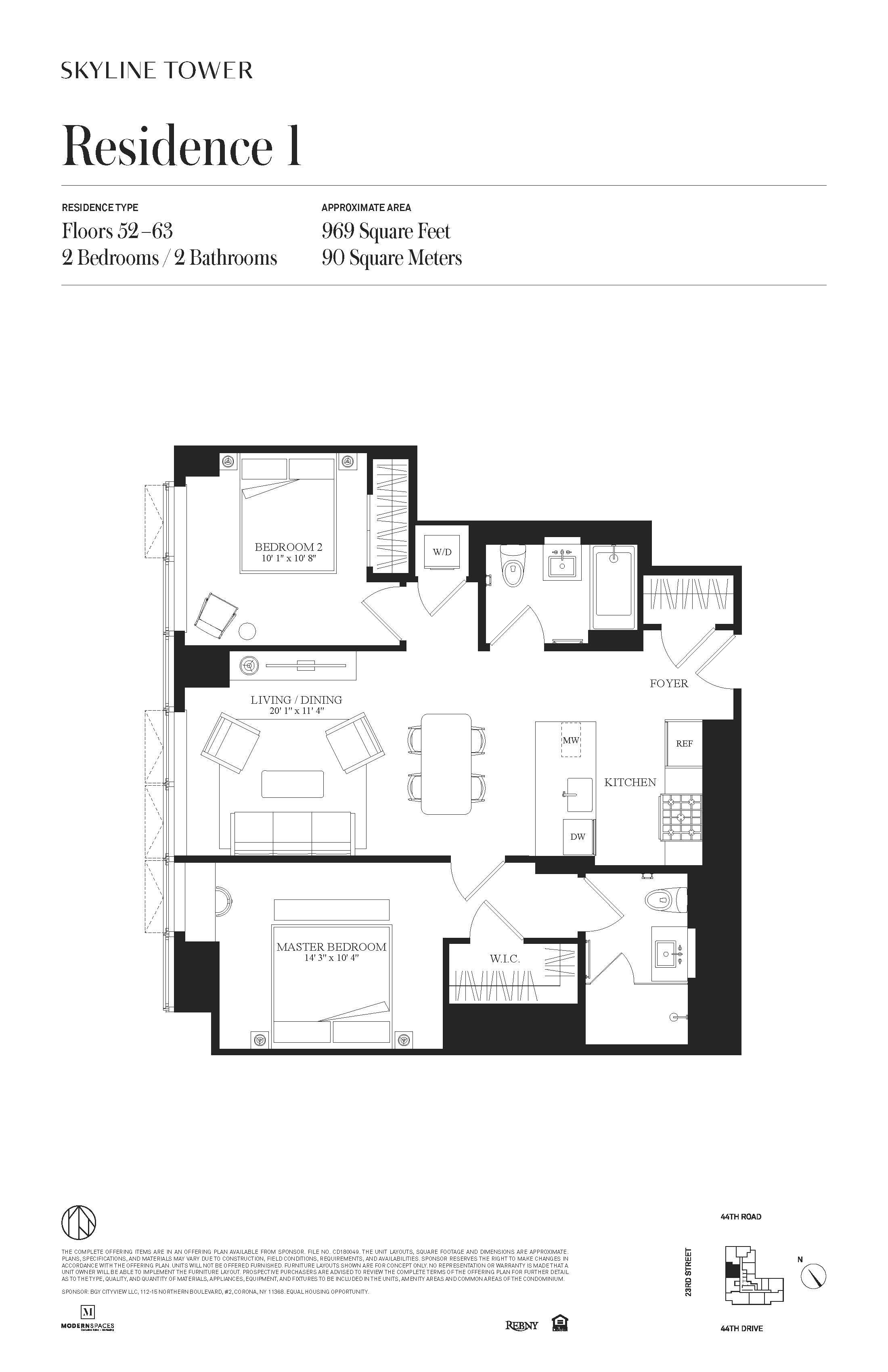 Floorplan for 3 Court Square, 5901