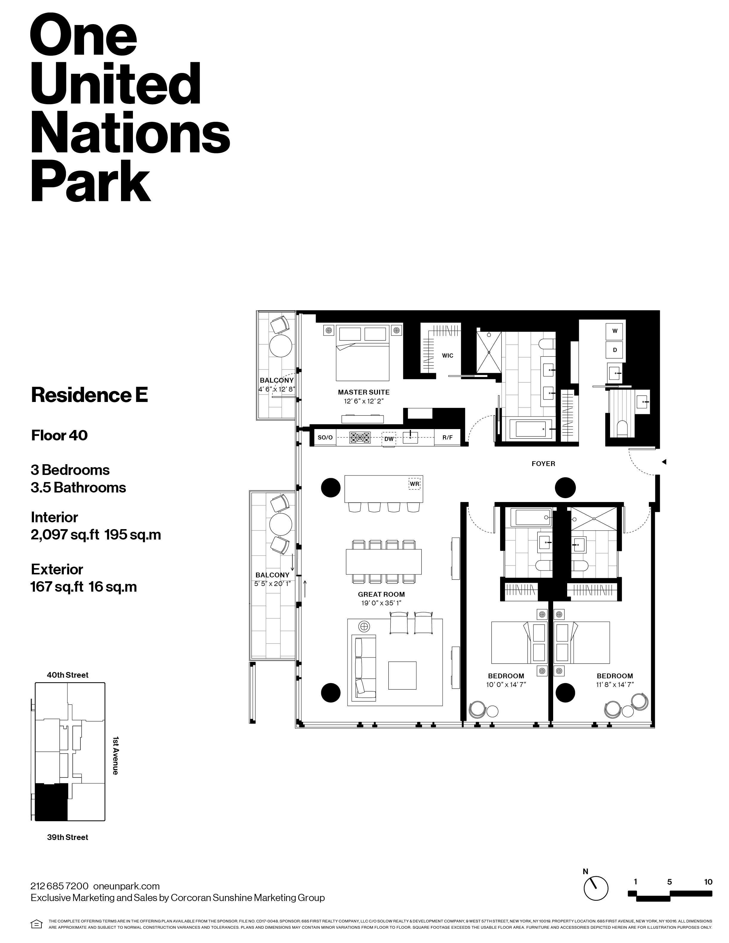 Floorplan for 695 1st Avenue, 40E