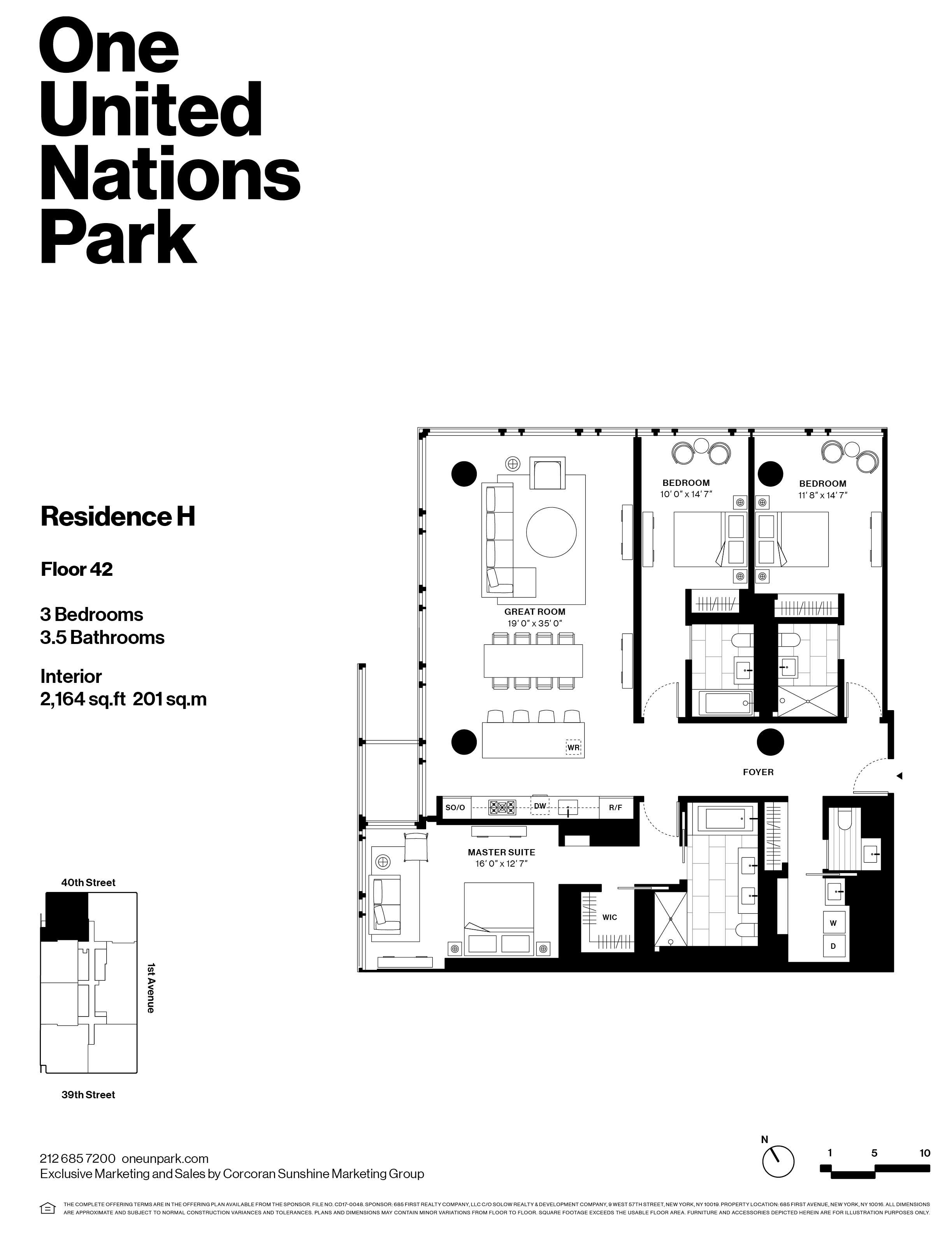 Floorplan for 695 1st Avenue, 42H