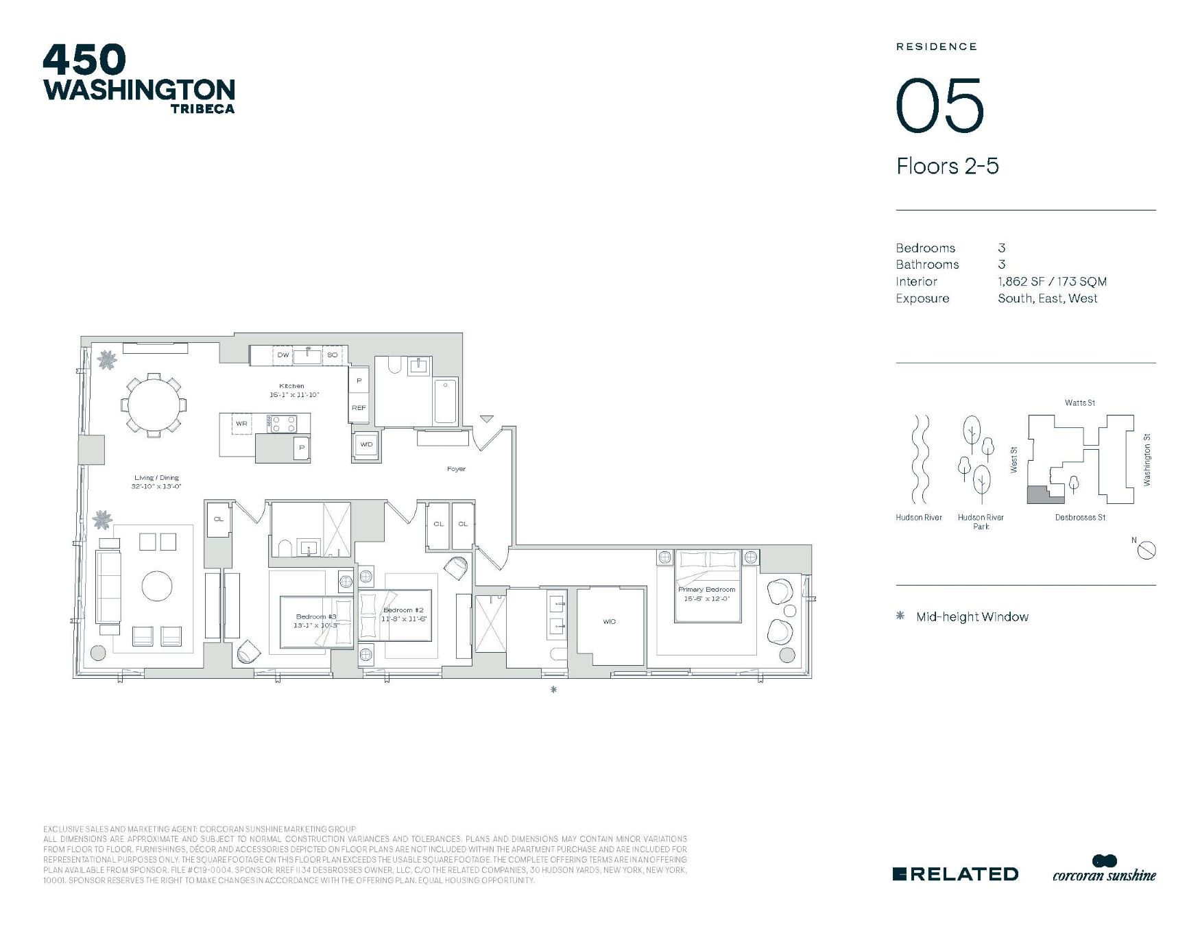 Floorplan for 450 Washington Street, 305