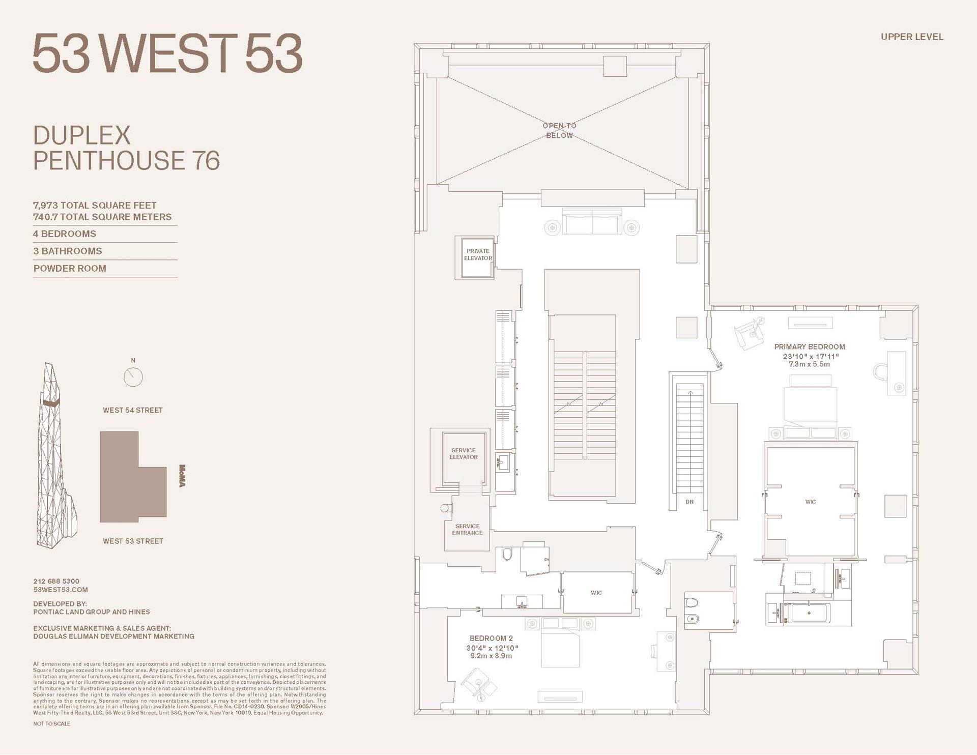 Floorplan for 53 West 53rd Street, PH76