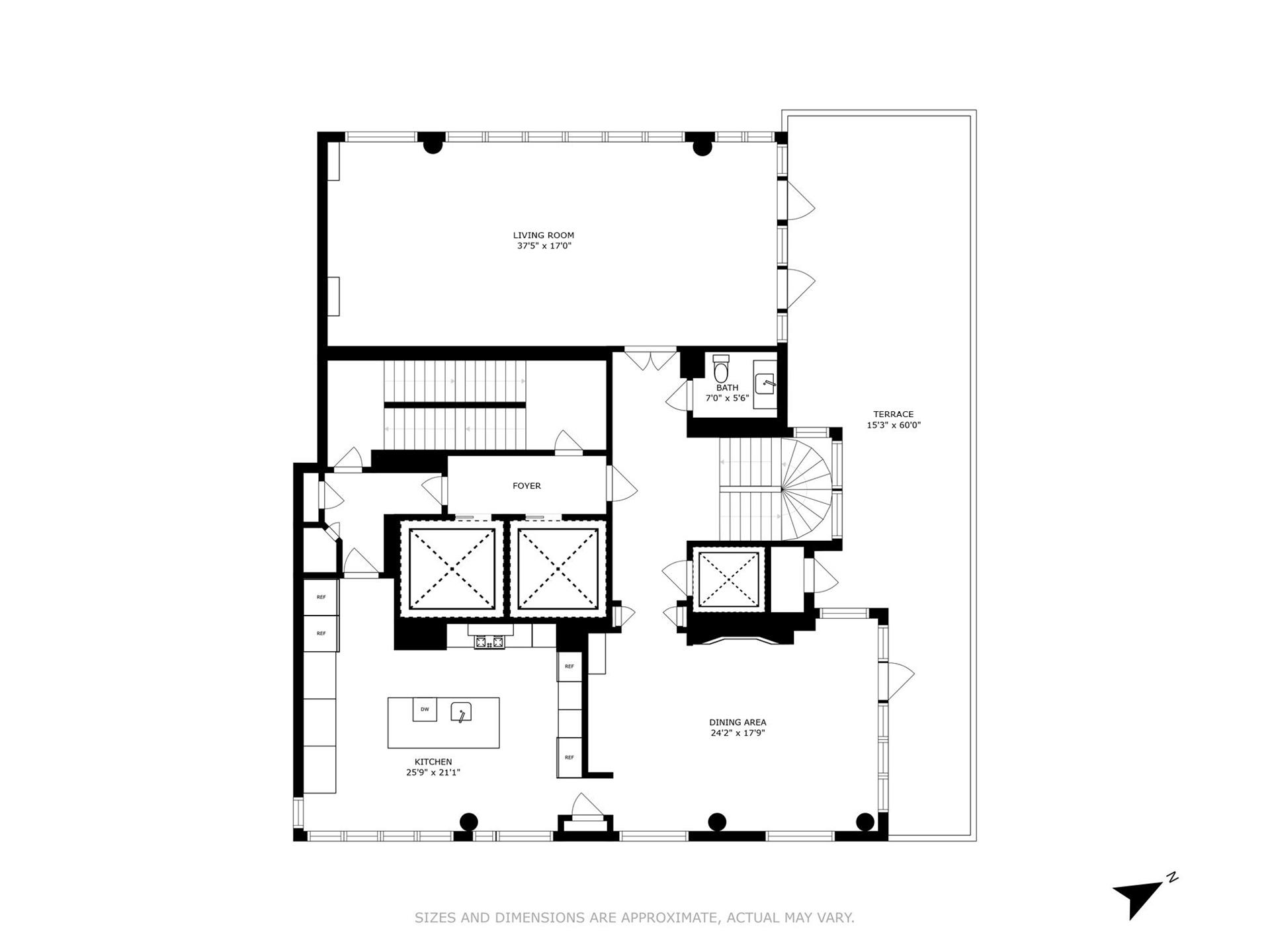 Floorplan for 1355 1st Avenue, PH