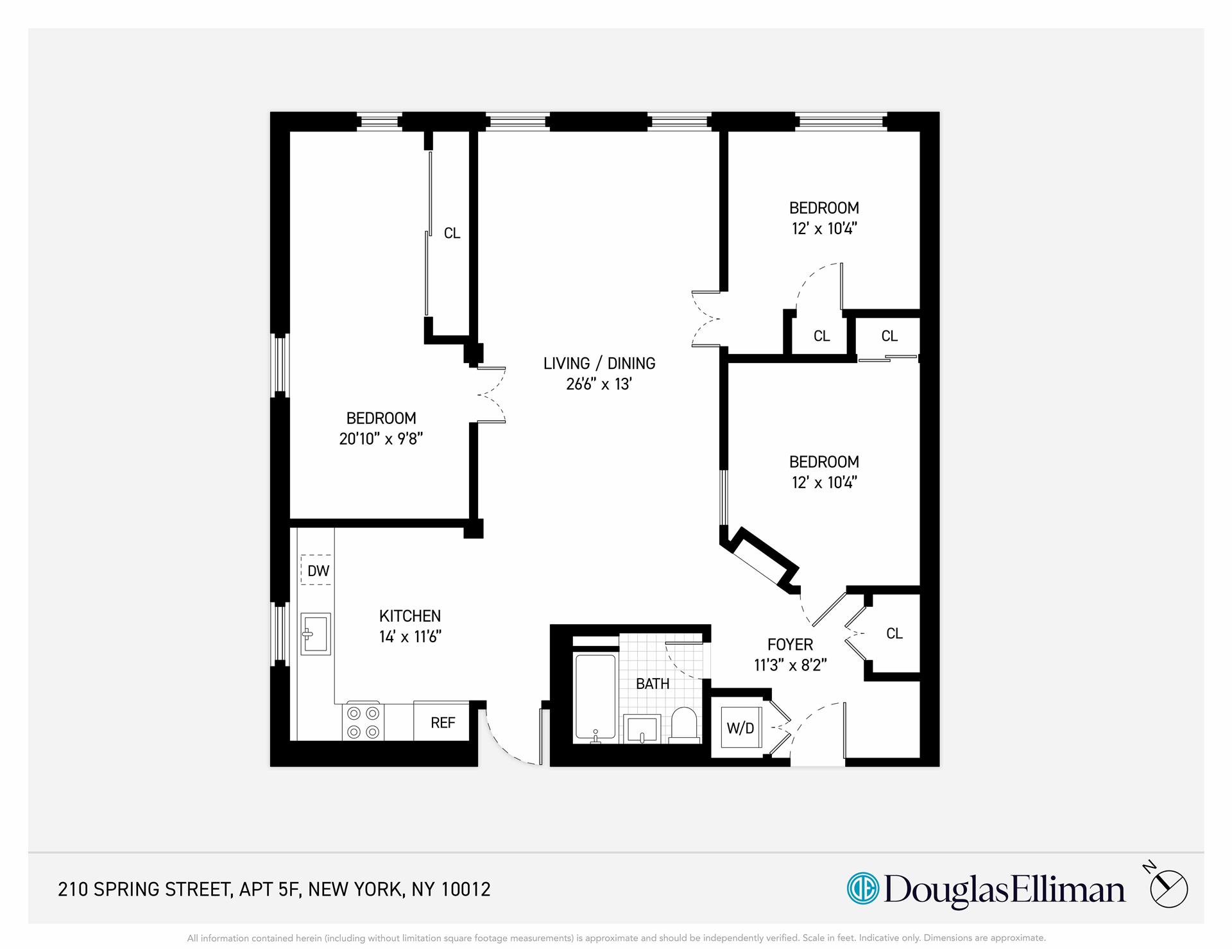 Floorplan for 210 Spring Street, 5FL