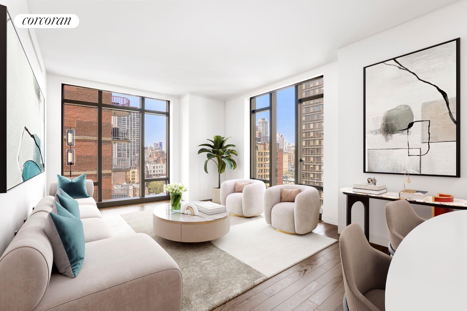 430 East 58th Street 16B, Sutton Place, Midtown East, NYC - 2 Bedrooms  
2.5 Bathrooms  
4 Rooms - 