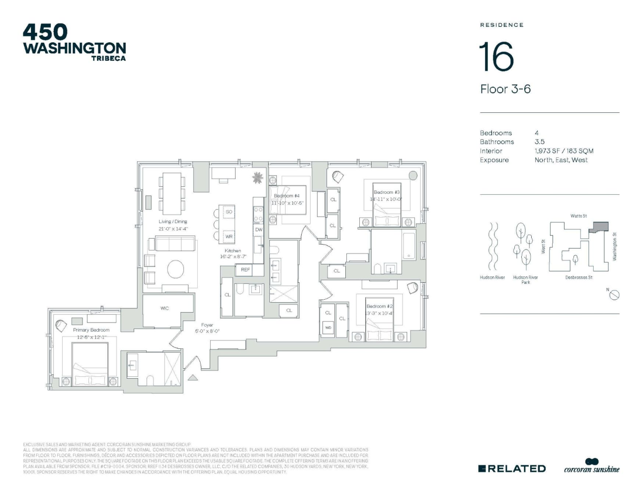 Floorplan for 450 Washington Street, 316