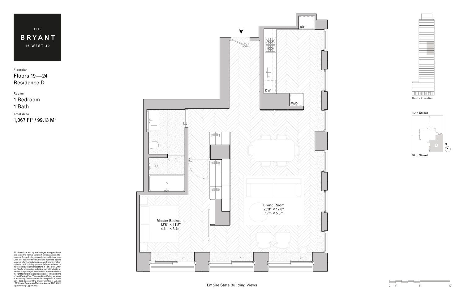 Floorplan for 16 West 40th Street, 24D