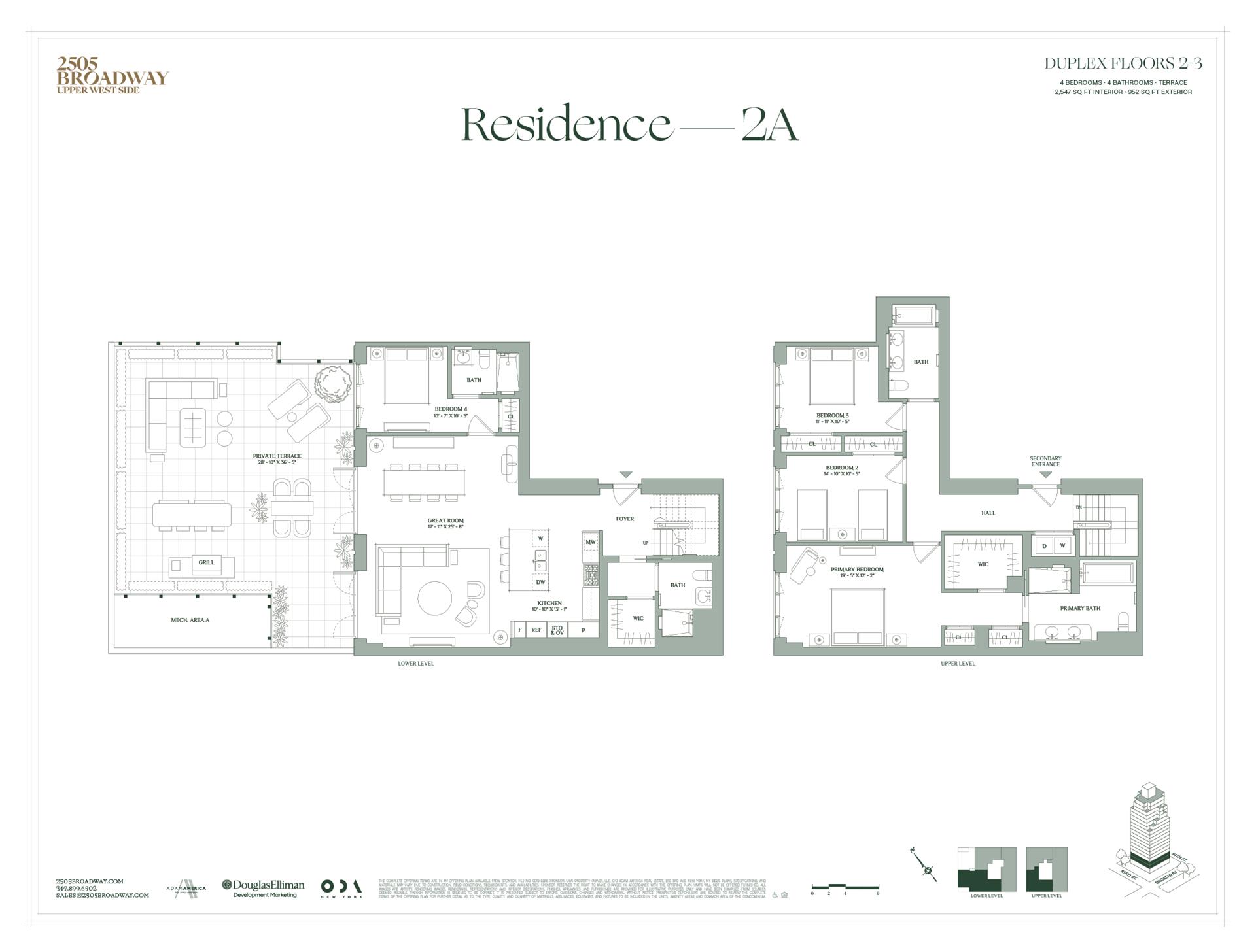 Floorplan for 2505 Broadway, 2A