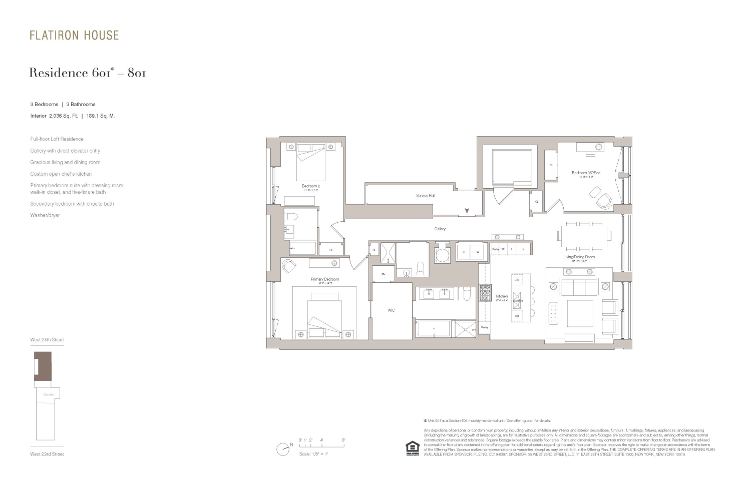 Floorplan for 39 West 23rd Street, 601