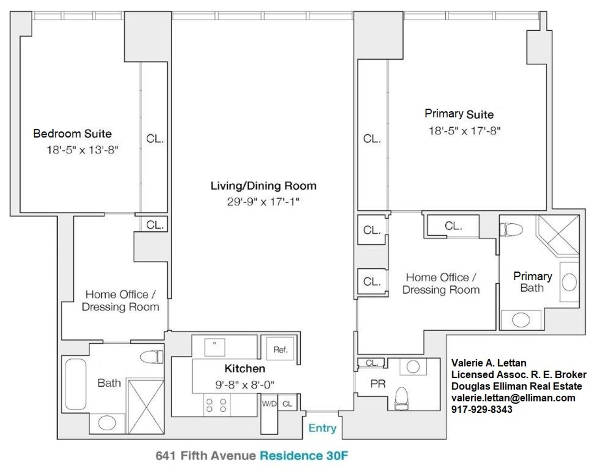 Floorplan for 641 5th Avenue, 30F