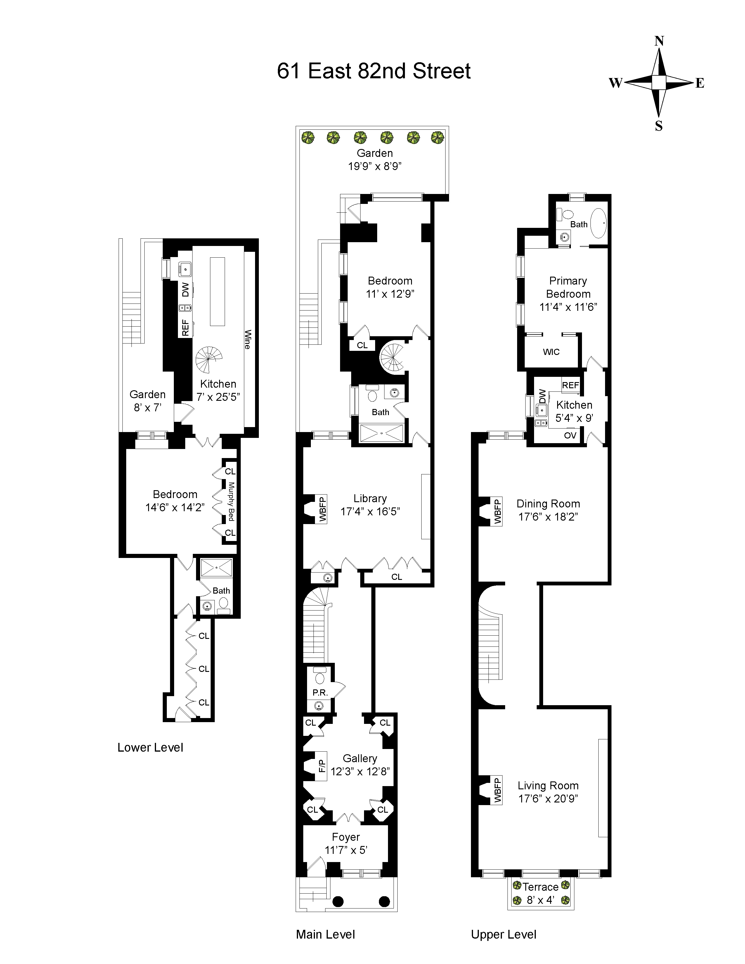 Floorplan for 61 East 82nd Street, AB