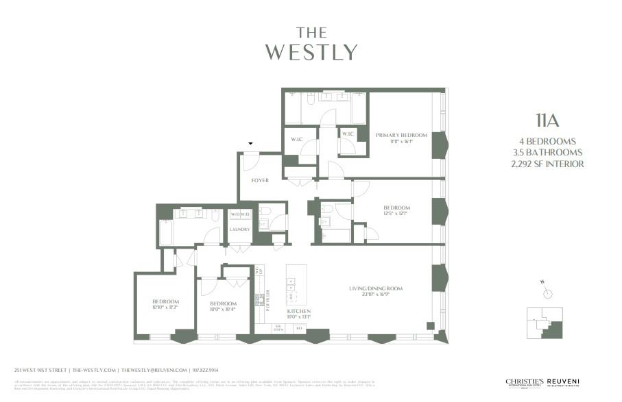 Floorplan for 251 West 91st Street, 11-A