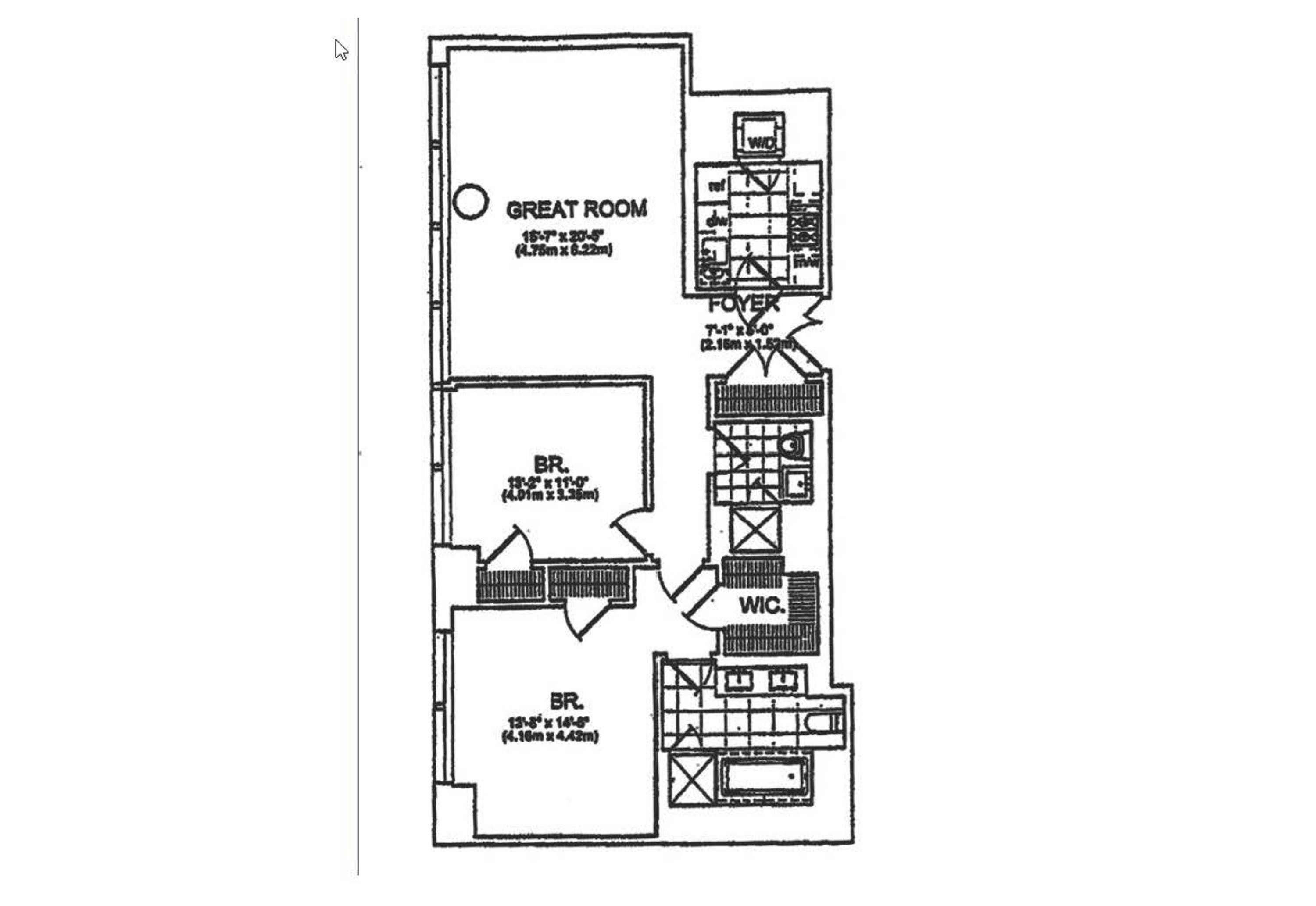 Floorplan for 80 Columbus Circle, 68F