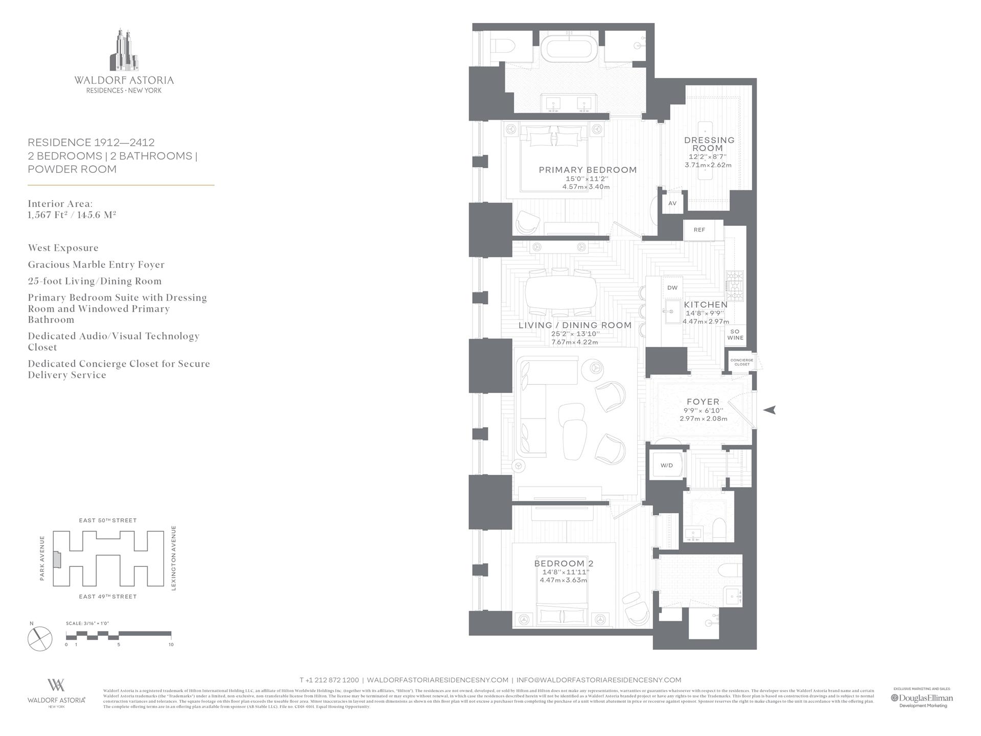 Floorplan for 303 Park Avenue, 1912