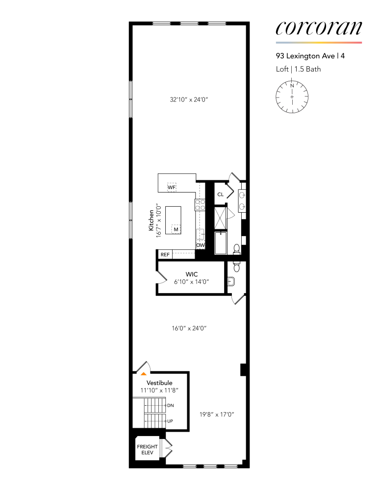 Floorplan for 93 Lexington Avenue, 4