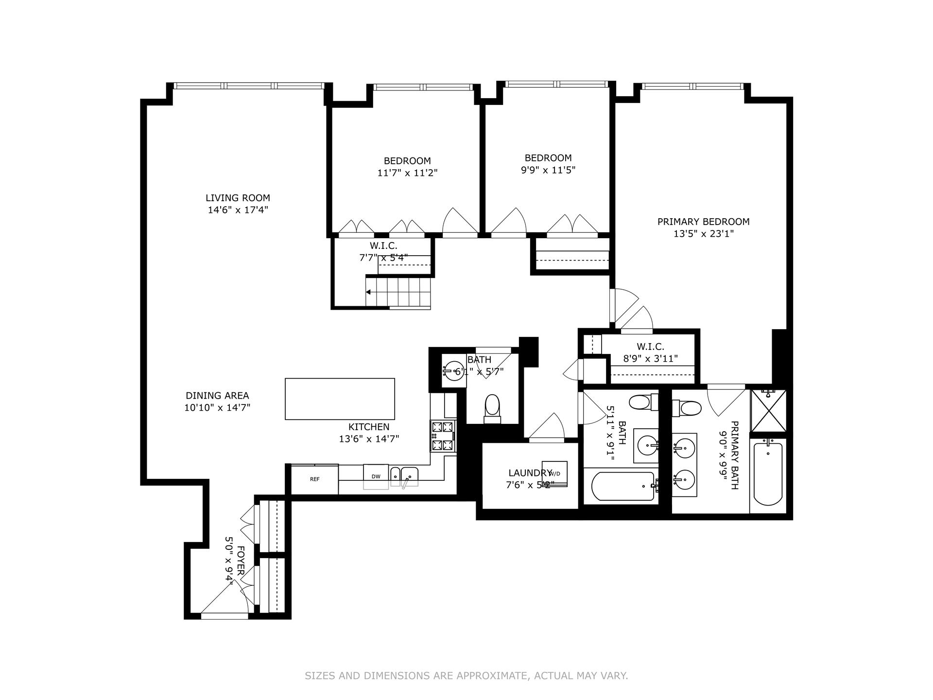 Floorplan for 121 West 19th Street, PHF