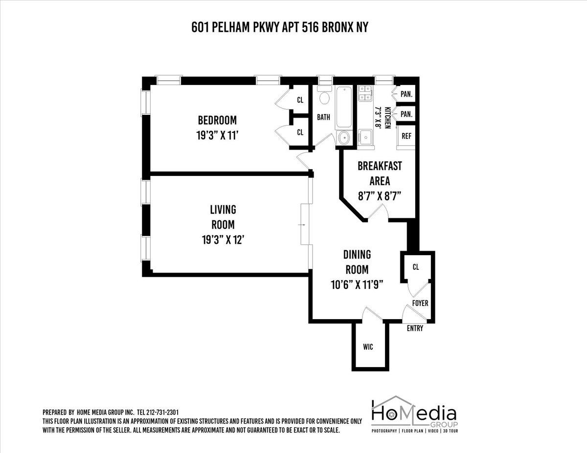 Floorplan for 601 Pelham Parkway, 516