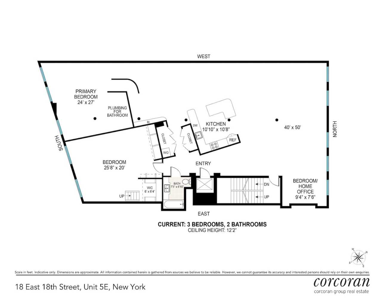 Floorplan for 22 East 18th Street, 5E