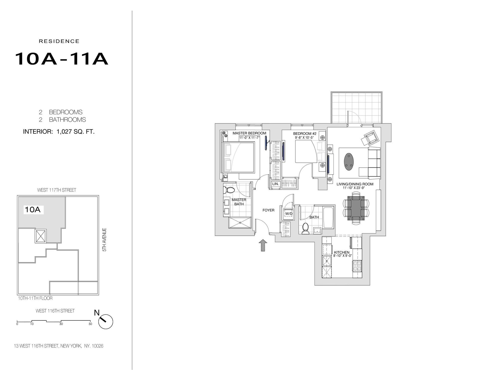 Floorplan for 11 West 116th Street, 11A