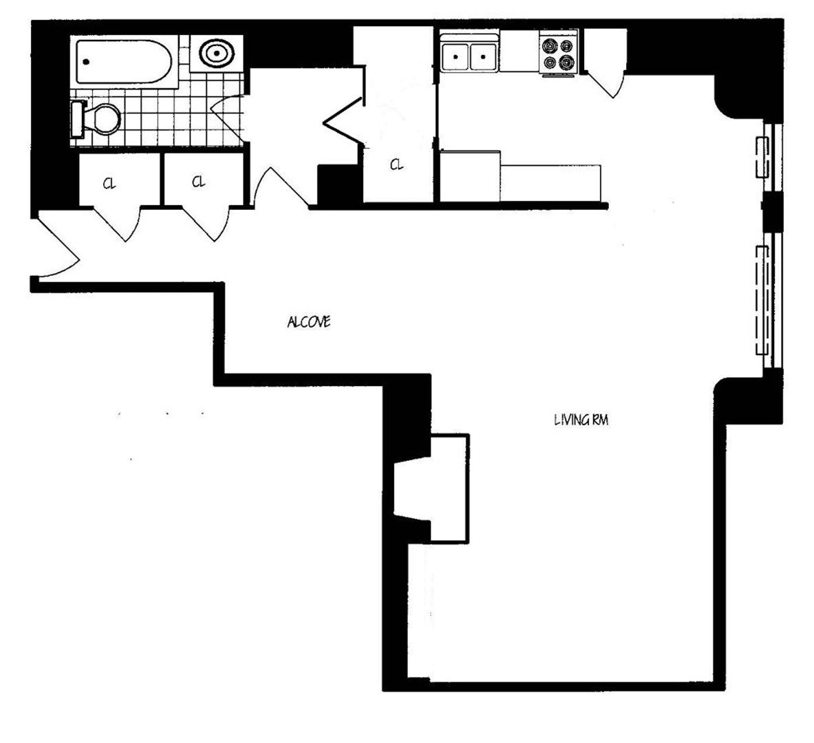 Floorplan for 40 Central Park, 12E