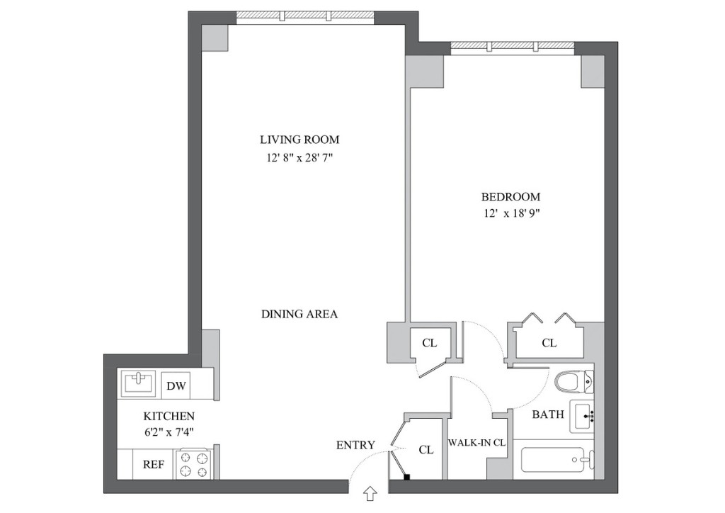 Floorplan for 77 7th Avenue, 7K