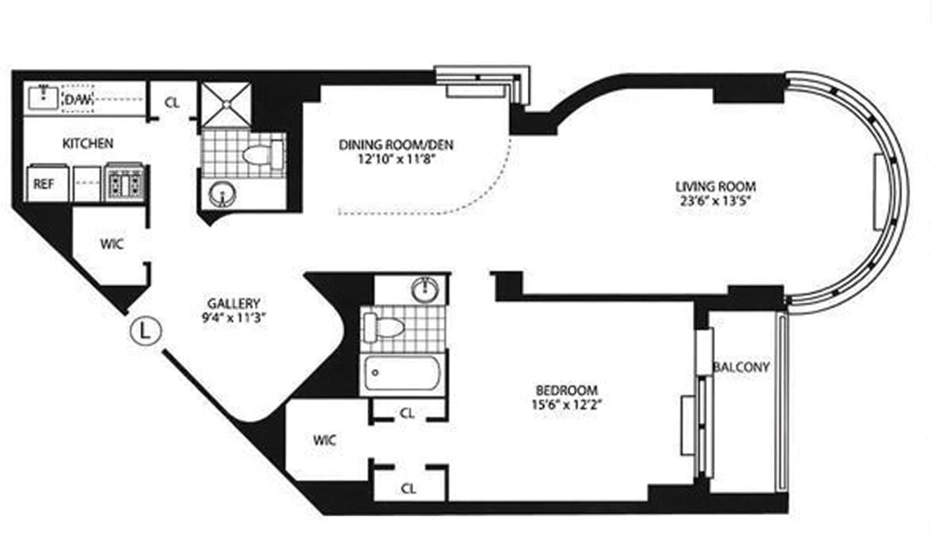 Floorplan for 330 East 38th Street, 48L