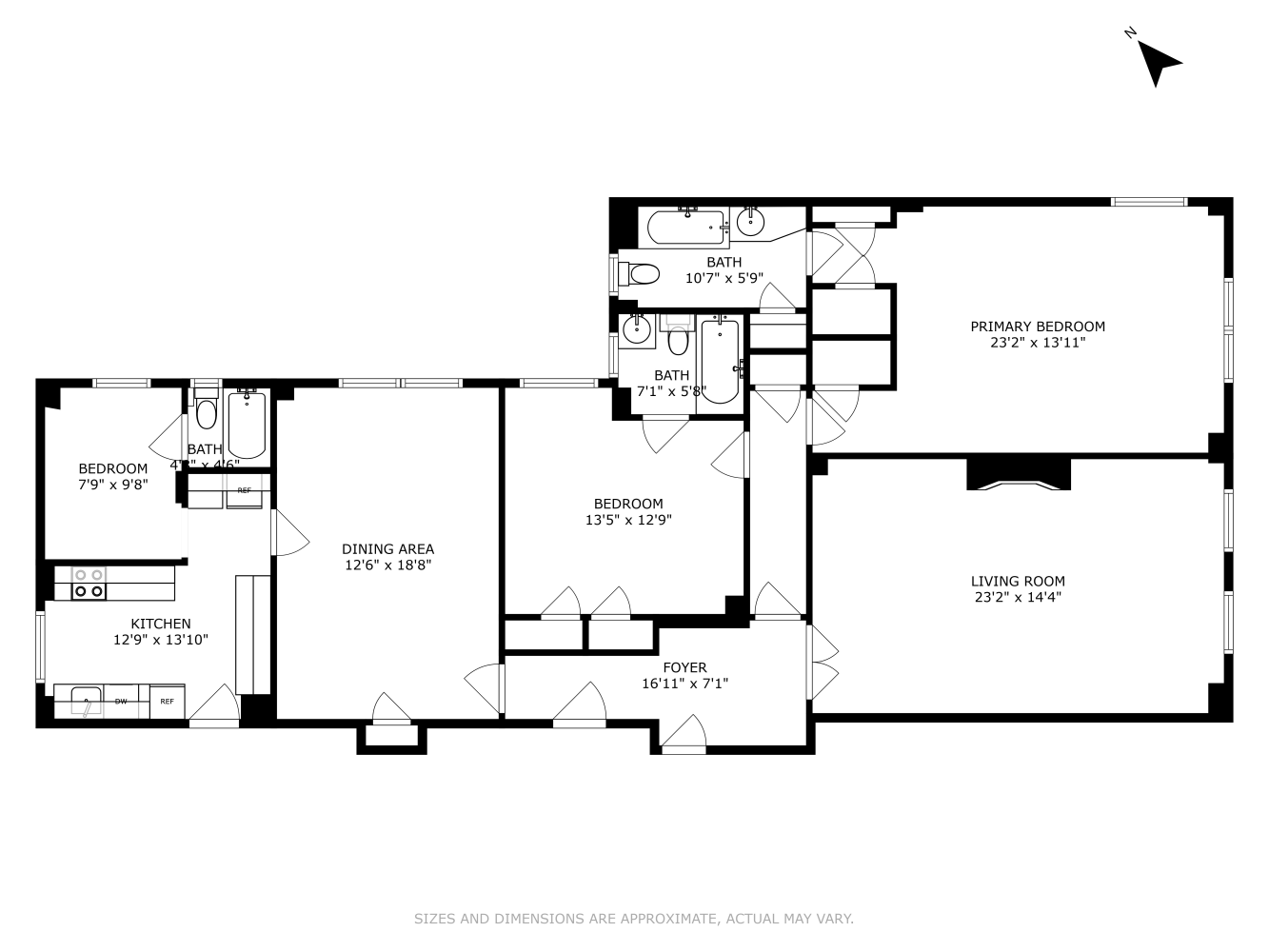 Floorplan for 607 West End Avenue, 14B